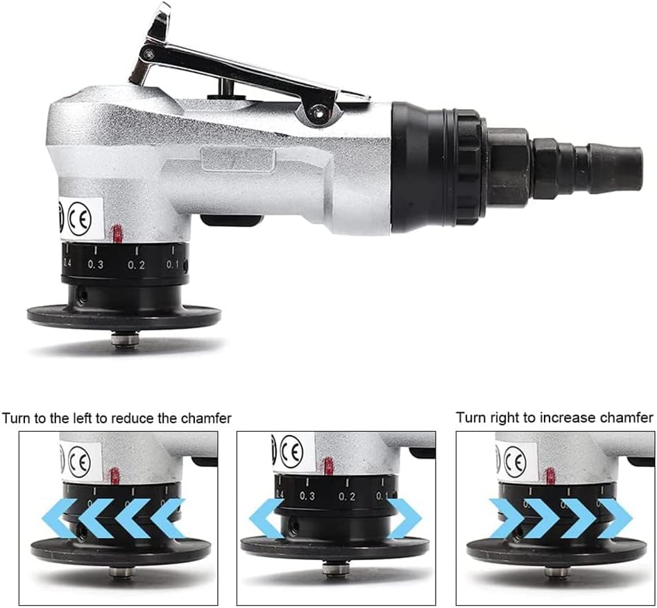 Mini Pneumatic Chamfering Tool with Replace Blades Inserts and Bearings, 45 Degree Air Chamfer Deburring Tool image number 6