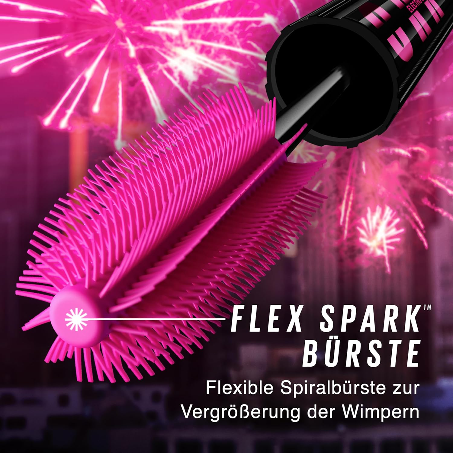 Maybelline New York Lash Sensational Firework Mascara - Electro Black (Pack of 2)