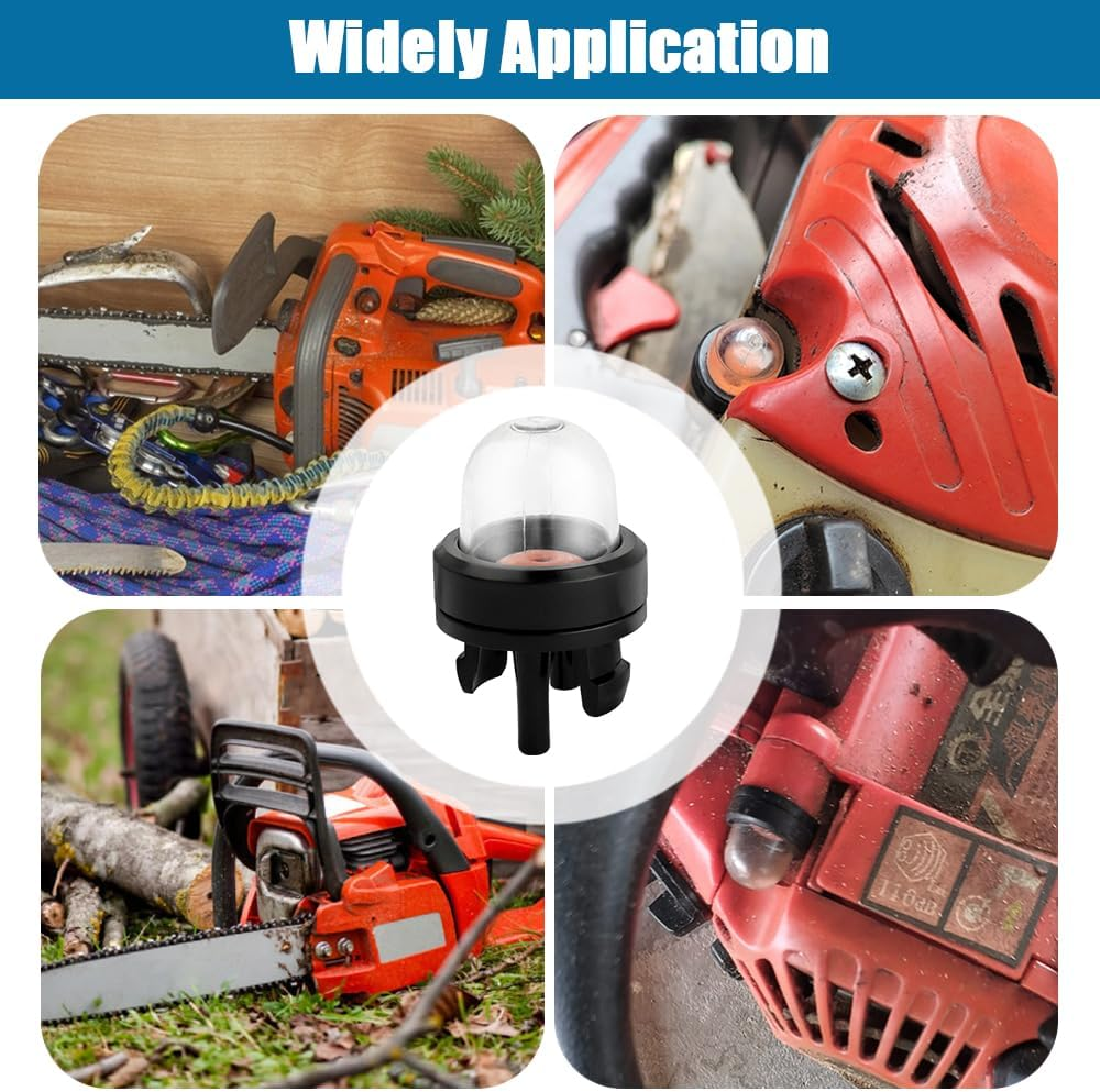 Yakamoz 10PCS 188-512 Snap in Primer Bulb Pumps, Carburetor Oil Bubbles Compatible with Husqvarna, Echo, Stihl Gas Chainsaw Walbro 188-512 WT-23A WYJ-33 Lawn Mower, Leaf Blower and Trimmer Blower image number 6
