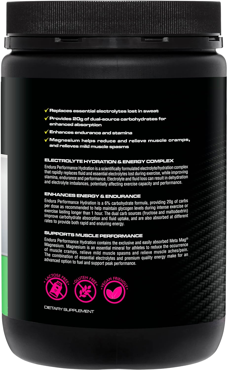 Endura Rehydration Electrolyte Powder - Performance Fuel - Lemon Lime Flavoured - 800G