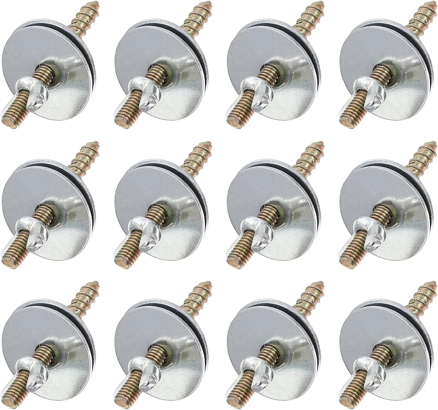 COHEALI 24 Sets Bird Cage Perch Screws and Cage Nuts Stainless Steel Hardware Kit with Washers for Parrot Chinchilla Platforms and Breeding Boxes Fixing Screws for Secure Pet Enclosures