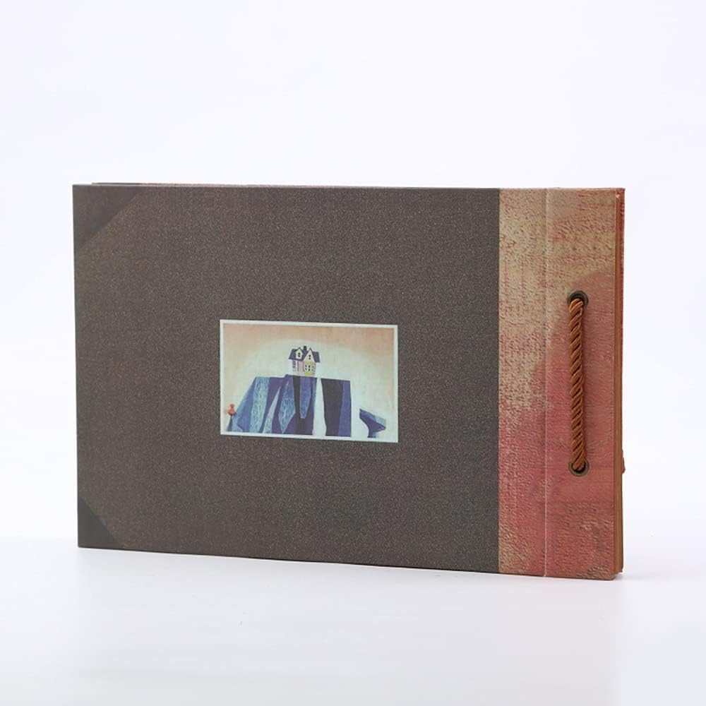 40 Sheets Our Adventure Book DIY Scrapbook Vintage P Album 29X19Cm/11.4X7.5In for Family Anniversary Wedding Travelling Baby Growth Newest image number 6