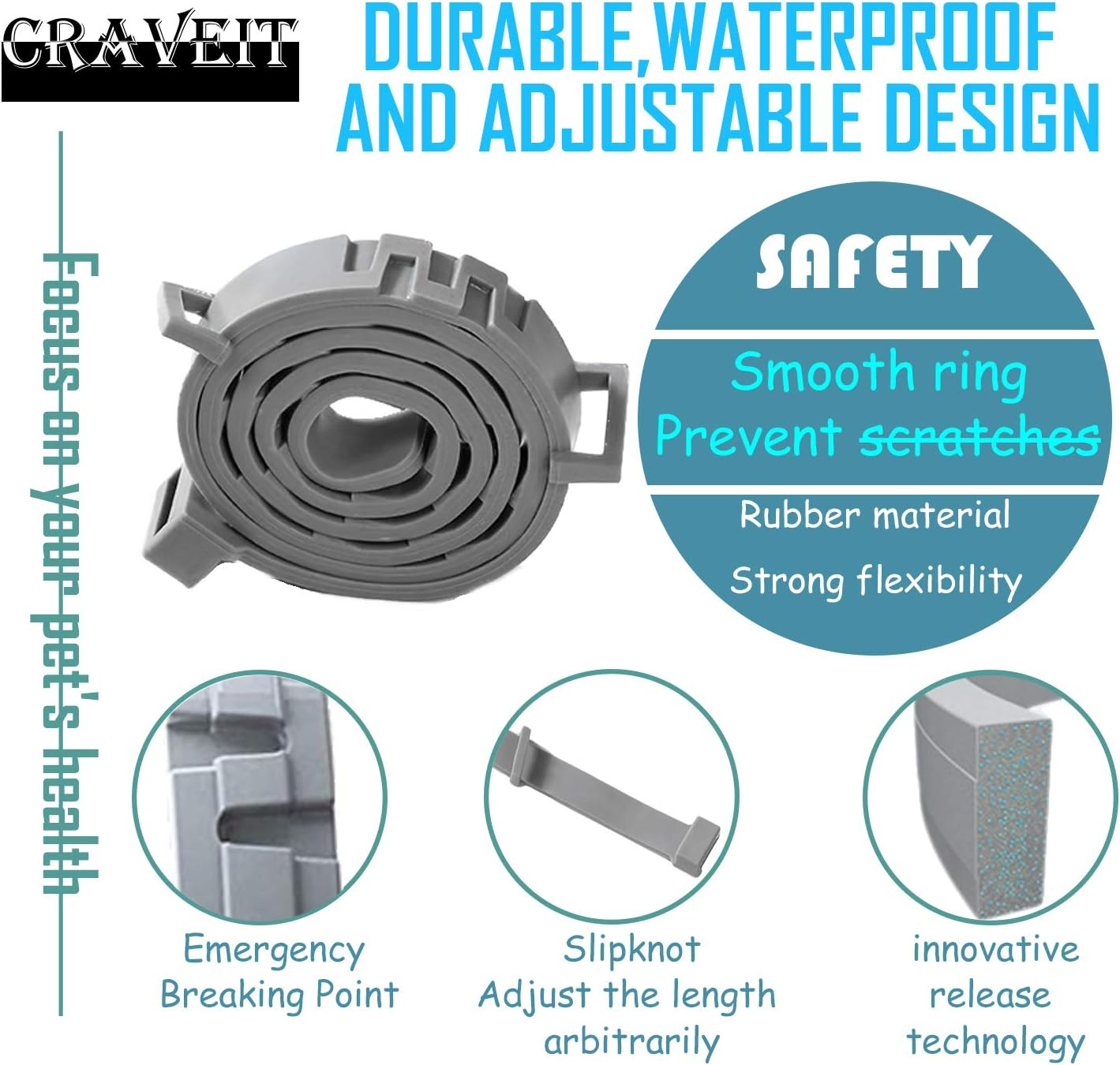 Flea and Tick Collar for Cat, Repels Fleas & Ticks, Natural Essential Oils, Allergy Prevention, 8 Months Protection, Adjustable & Waterproof (2 Packs) image number 1