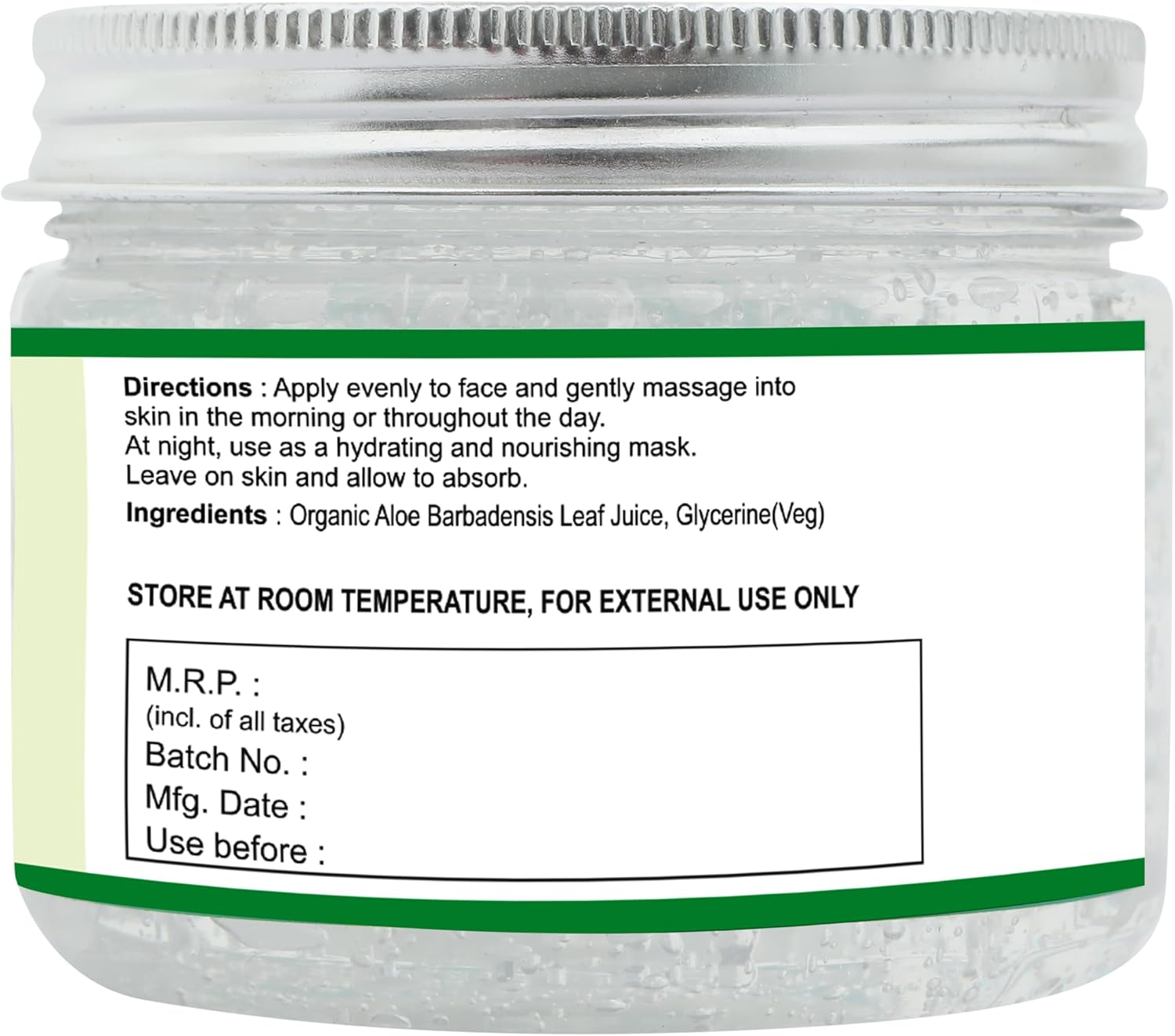 Raslok Aloe Vera Gel | 100% Pure Natural Aloe Gel | for Moisturizing Face Skin & Hair Care,Durable Moisturizing Hydrating Soothing | Non-Sticky (325Gm) image number 2