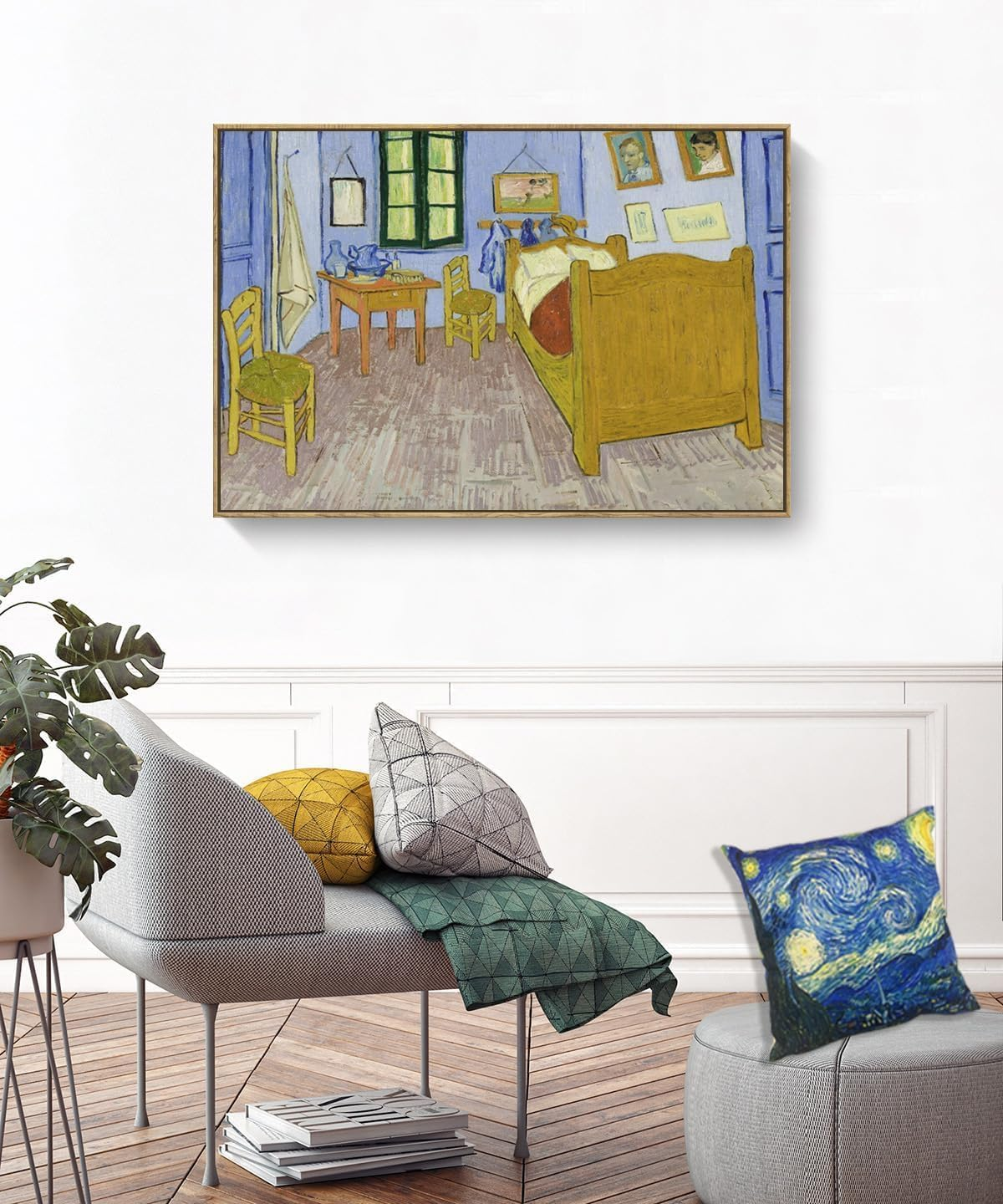 Compatible with Pattern Decorative Cushion Cover, the Classics Super Soft Pillowcase Home Soft & Comfortable 18X18 Inches (Double-Sided) (Starry Night) image number 4