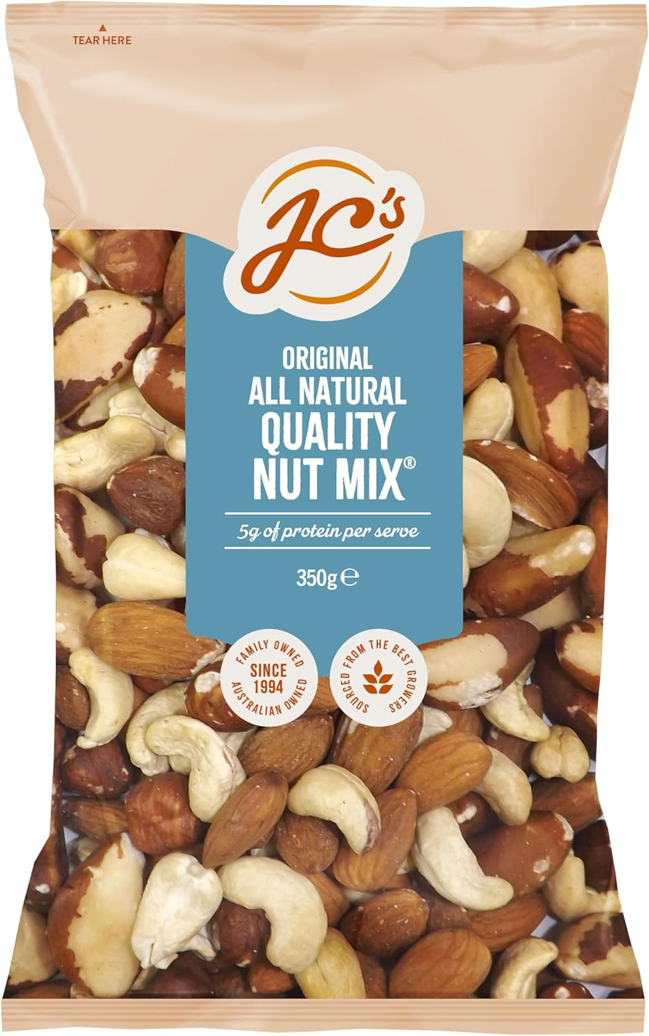 J.C.'S Quality Foods All Natural Quality Nut Mix 350G
