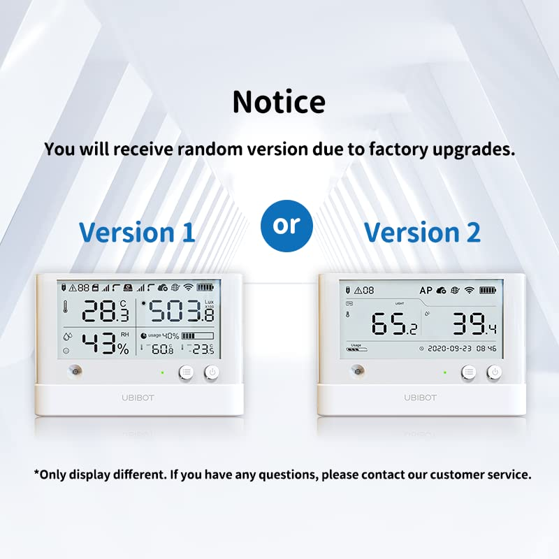 Ubibot Ws1Pro Wifi Temperature & Humidity Monitor, No Subscription Fee, 7 * 24 Monitor and Alerts, 4.4&rdquo; LCD Screen, Compatible with Alexa, IFTTT image number 6