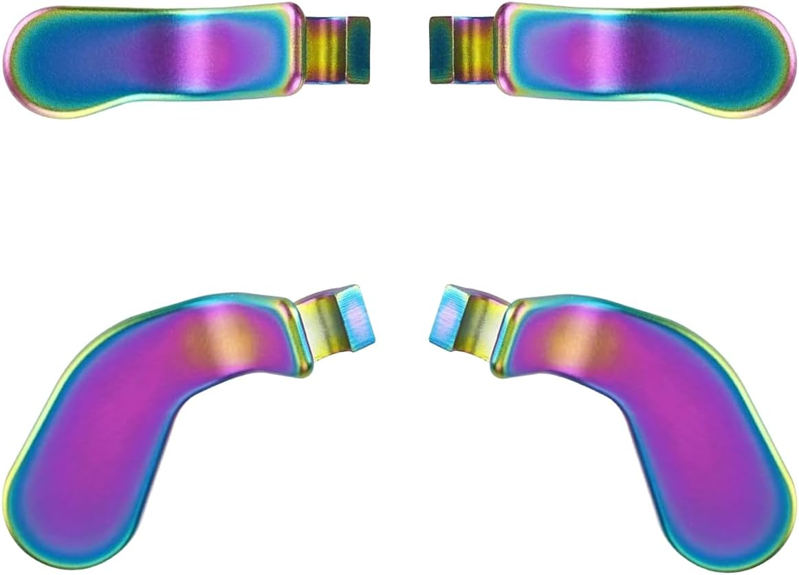 4 Pcs Elite 2 Core Controller Paddles for Xbox One Elite Series 2, Elite Control Paddles for Xbox One Elite, Elite Controller Metal Paddles for Xbox One Elite Series 2 (Rainbow) image number 2