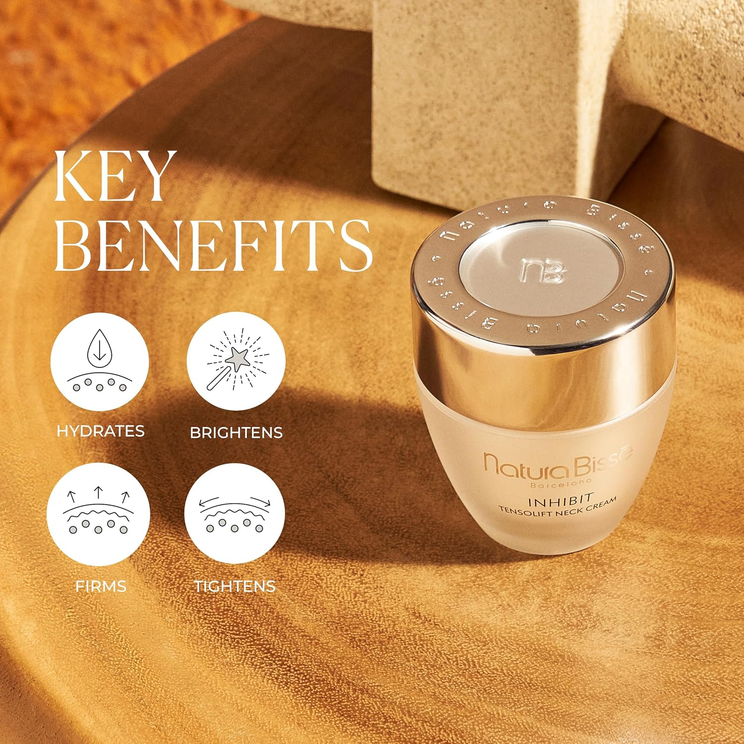 Inhibit Tensolift Neck Cream by Natura Bisse for Women - 1.7 Oz Cream image number 1