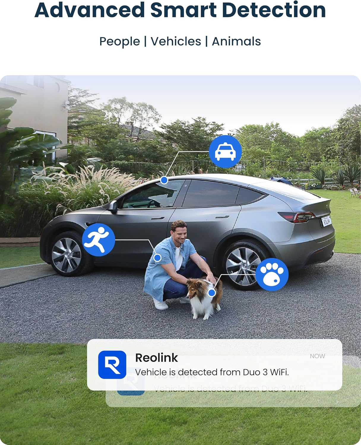 Reolink 16MP Outdoor Wifi Surveillance Camera with Dual Lens, 180&deg; Panoramic View, Trajectory, Smart Detection, Wi-Fi 6 2.4/5Ghz, Night Vision Spotlight, 24/7 Recording, Duo 3 Wifi image number 1