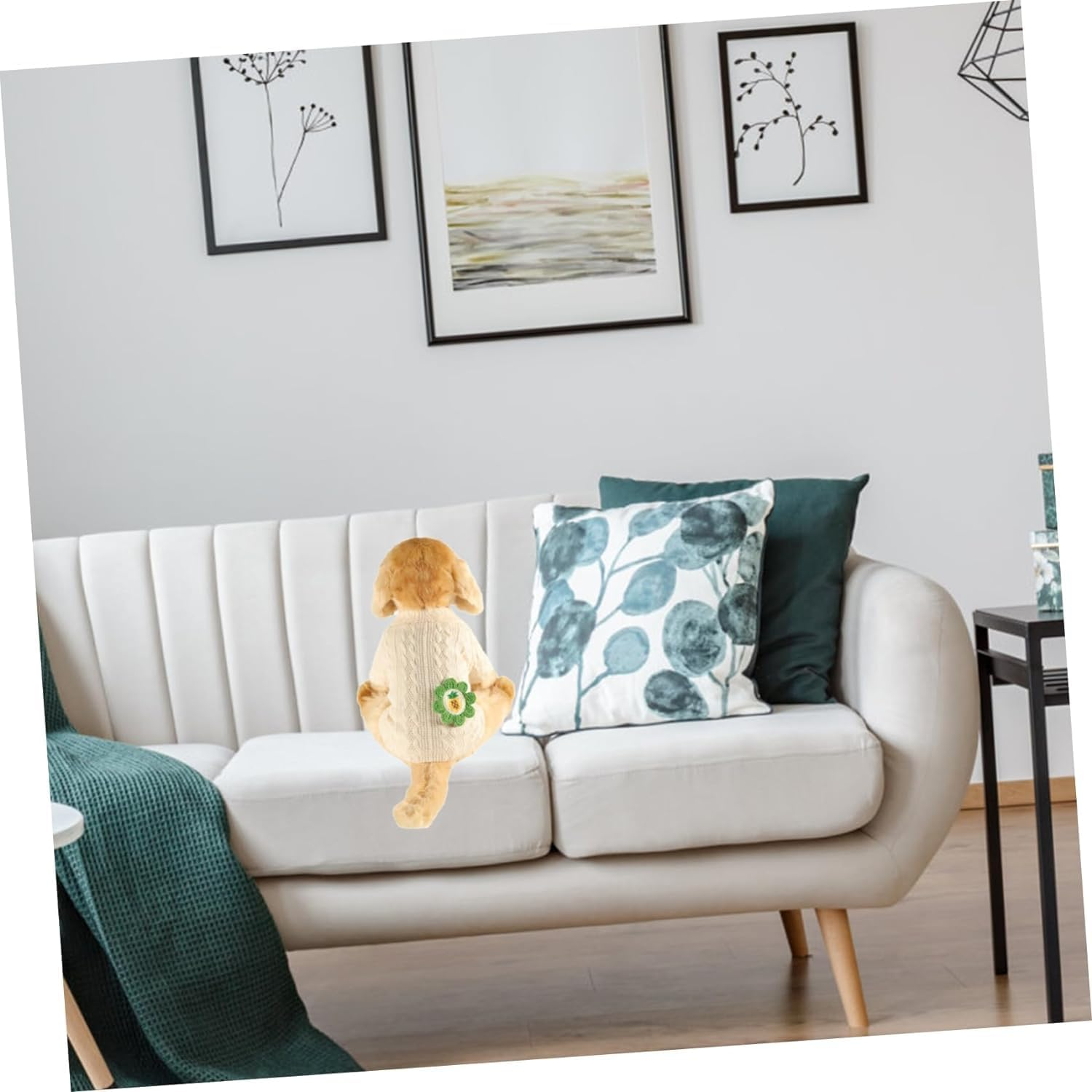 1Pc Clothes for Pets Cotton Blouse Bunny Shirts Coral Sweater Small Dog Sweaters for Girls Dog Shirt for Small Dogs Dog Holiday Sweaters Winter Dog Costume Pet Warm Costume Pet Dog image number 3