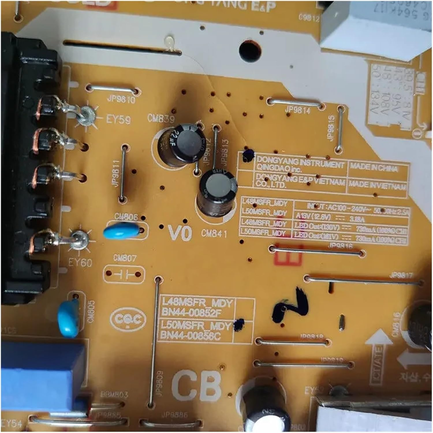 BN44-00856C L50MSFR_MDY Power Board Is for UE49M5000AUXKZ UE49M5000AUXRU UE49M5000AUXSQ UE49M5000AUXUZ UE49M5000AKXZT TV
