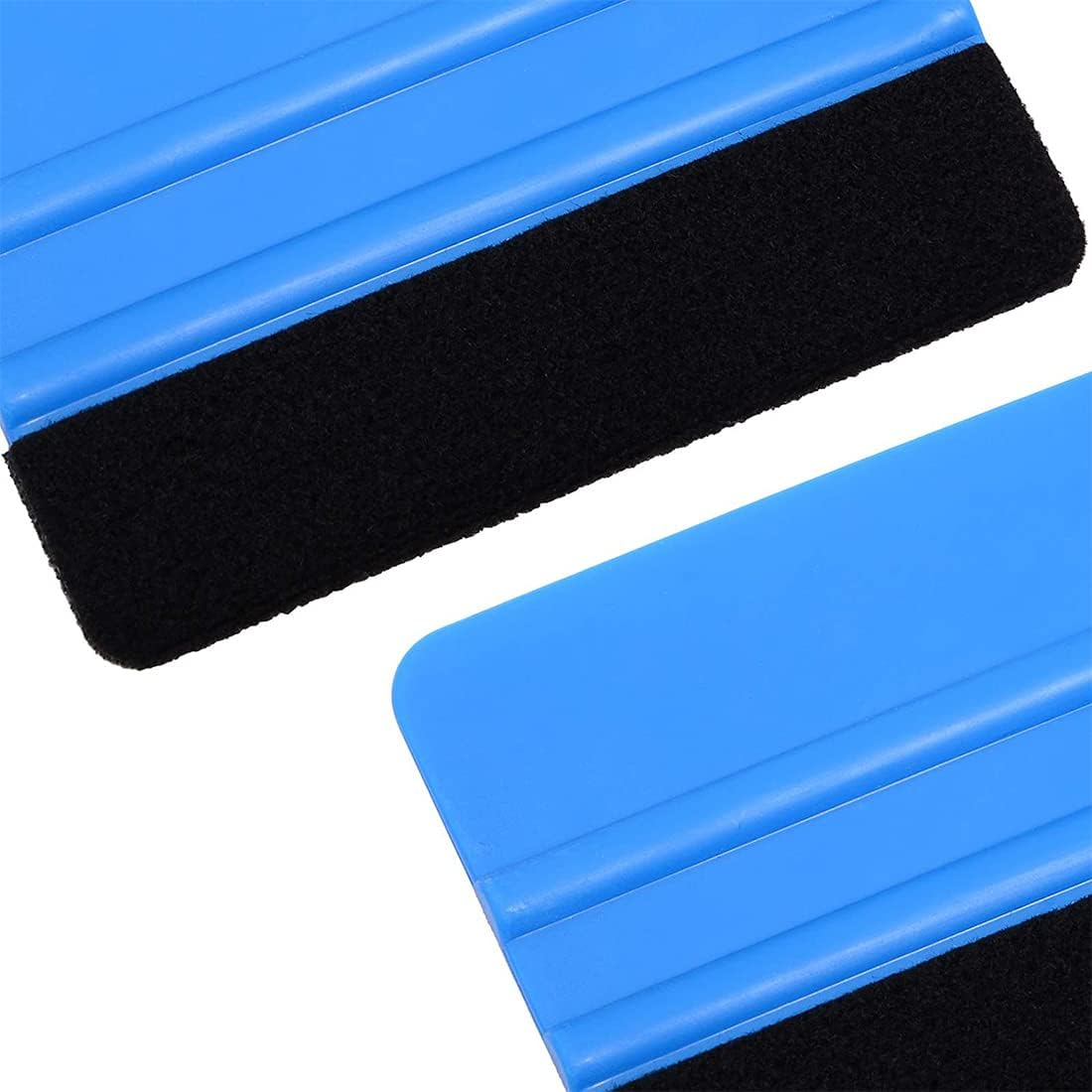 YAZZT 3PCS Felt Vinyl Squeegee Tools Graphic Decal Wrapping Car Film Wrap Wallpaper Window Tint Film Install Craft Scraper Squeegee with Black Fabric Felt Edge for Adhesive Sheet Film HTV Vinyl Craft image number 6
