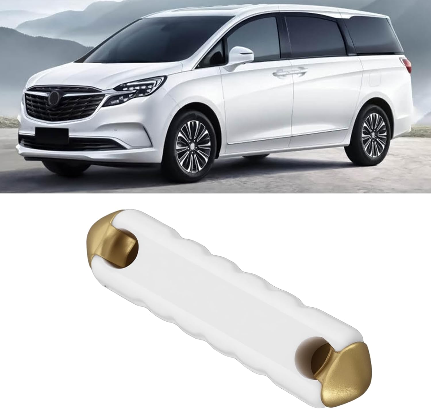 Ecsing 5Pcs BK/GBC-8 Electric Vehicle Fuse 24X6Mm for Automobiles Industrial Equipment White