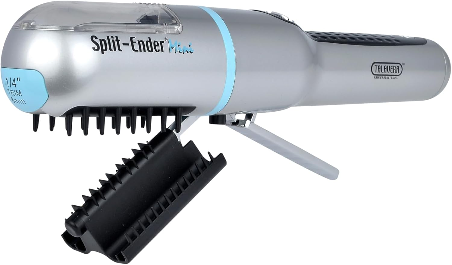 Split Ender Mini Cordless Split End Hair Trimmer for Dry, Damaged and Brittle Split Ends Blue - Silver image number 3