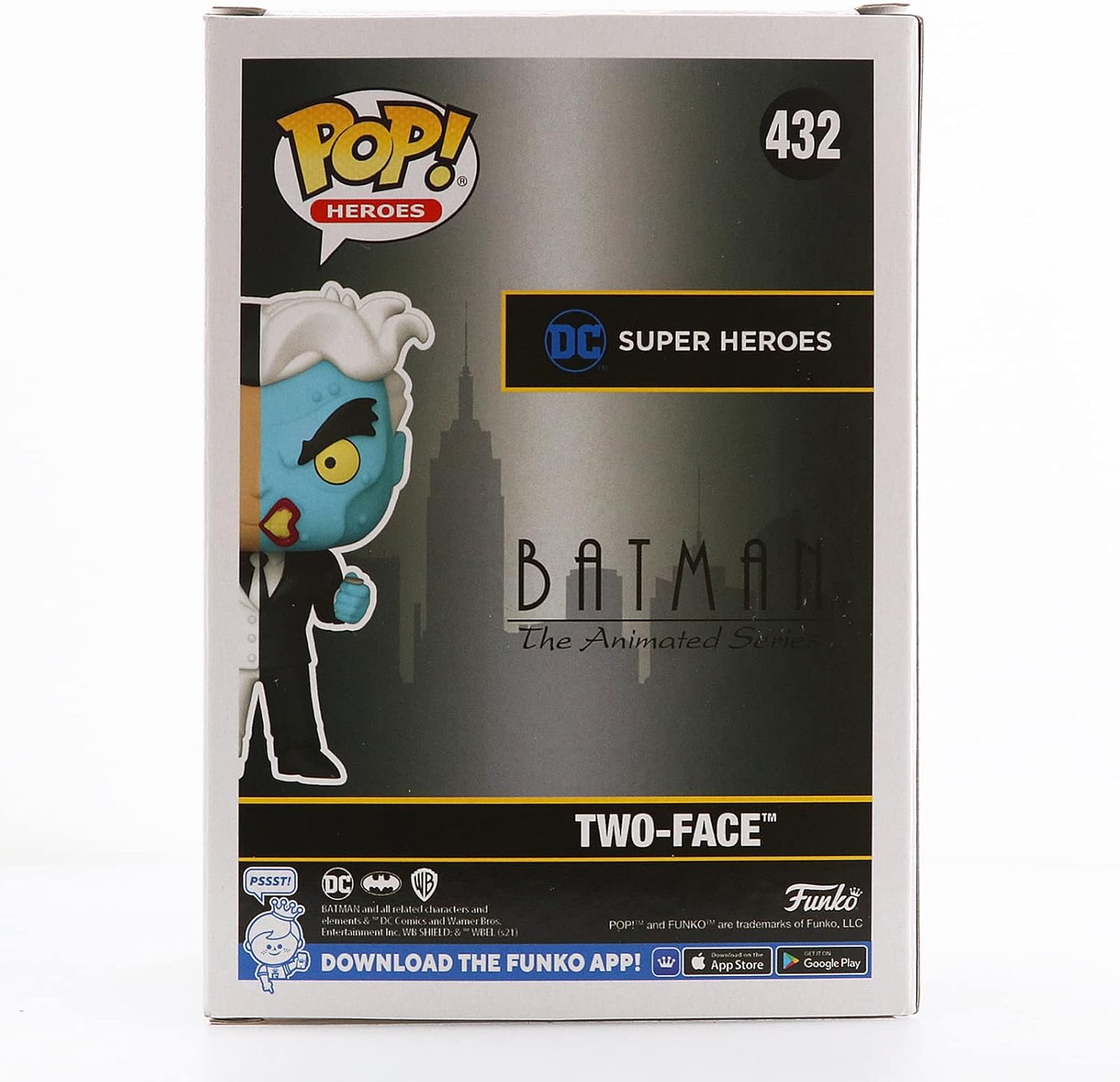 Funko Pop! Batman: the Animated Series - Two-Face Vinyl Figure, 10 Cm Height image number 1
