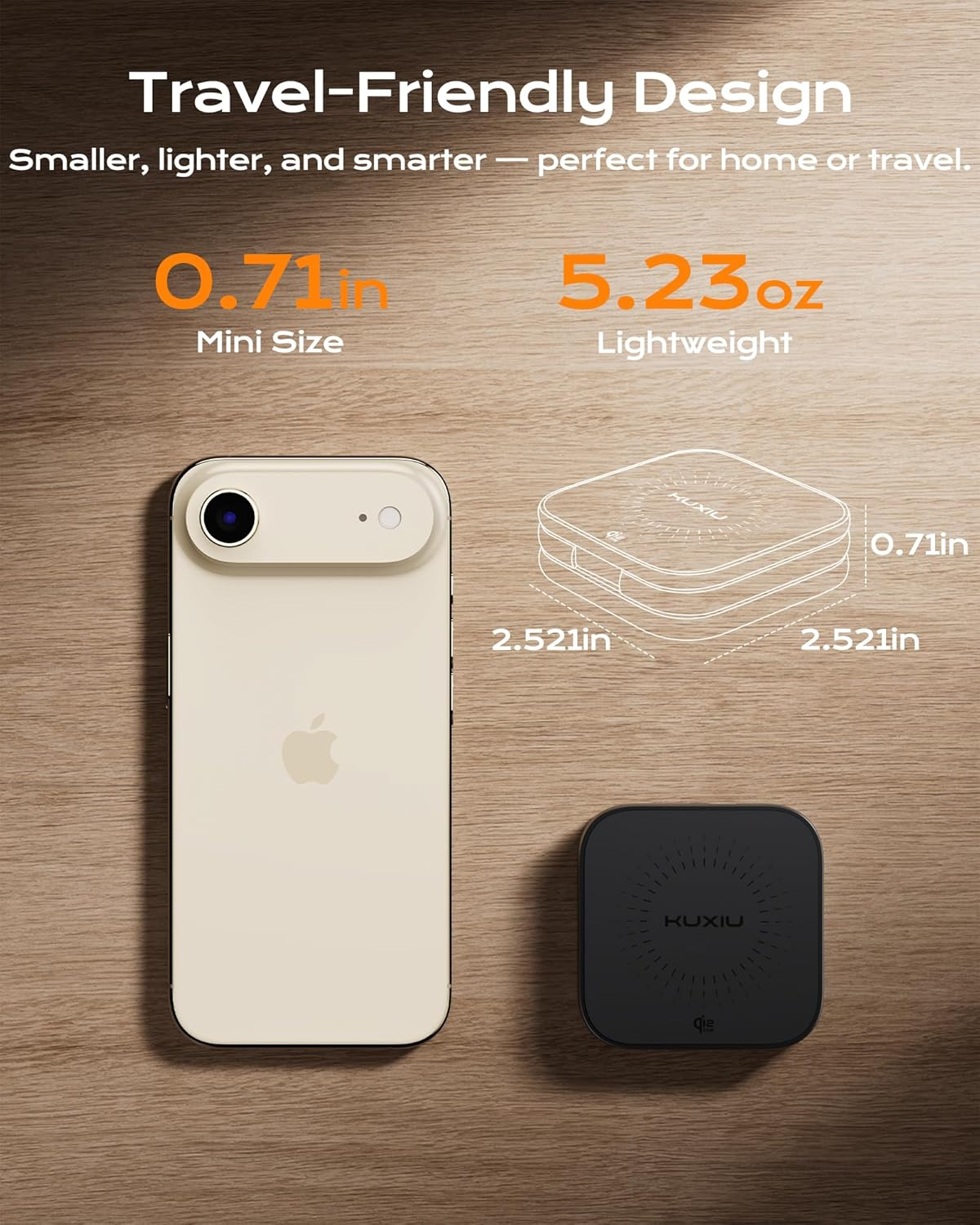 KU XIU X40 Turbo Qi2 25W Magnetic Wireless Charger, Foldable 3-In-1 Wireless Charging Station for Iphone 17/16/15/14/13/12, 5W for Apple Watch & Airpods, Aluminum Alloy Design, 45W Adapter Included image number 2