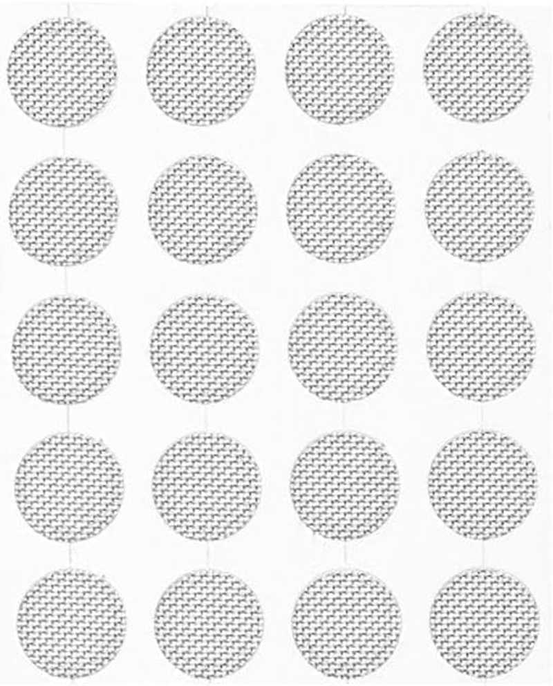 Juroicessry 20-Pack Stainless Steel Earbud Filters - 4Mm Mesh Replacement for In-Ear Headphones, Anti-Dust and Sweat-Resistant Earphone Accessories (Silver) image number 2