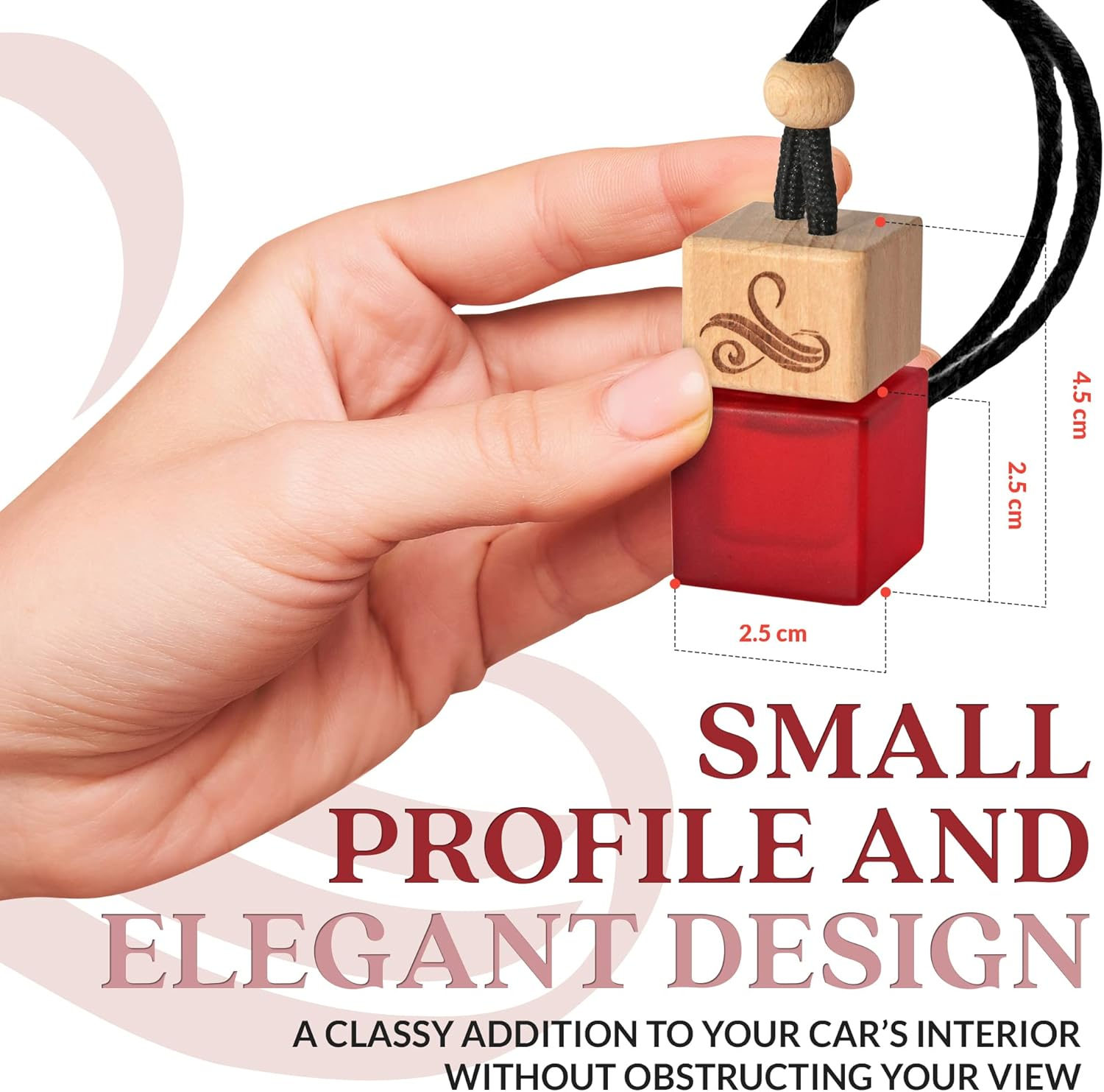 Black Opium Car Air Freshener for Women | Perfume Style Car Scents Air Freshener with Vent Clip | Strong Car Perfume Air Freshener | Car Accessories for Women - Opio Car Scent Air Freshener by Perfa image number 1