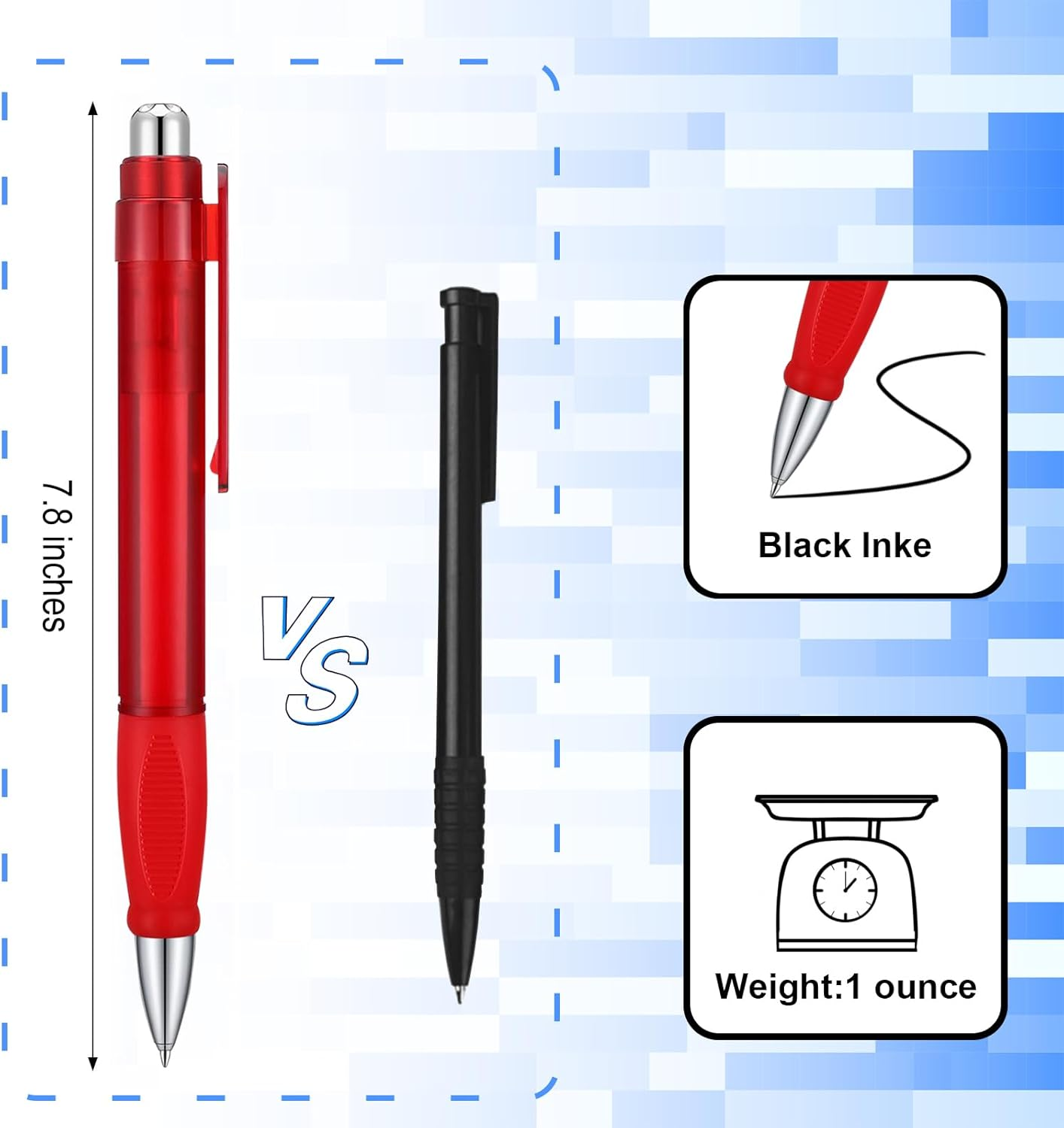Big Fat Pens - Enhanced Writing Stability for Arthritis and Elderly Easy Thick Grip 3Pcs Red image number 2