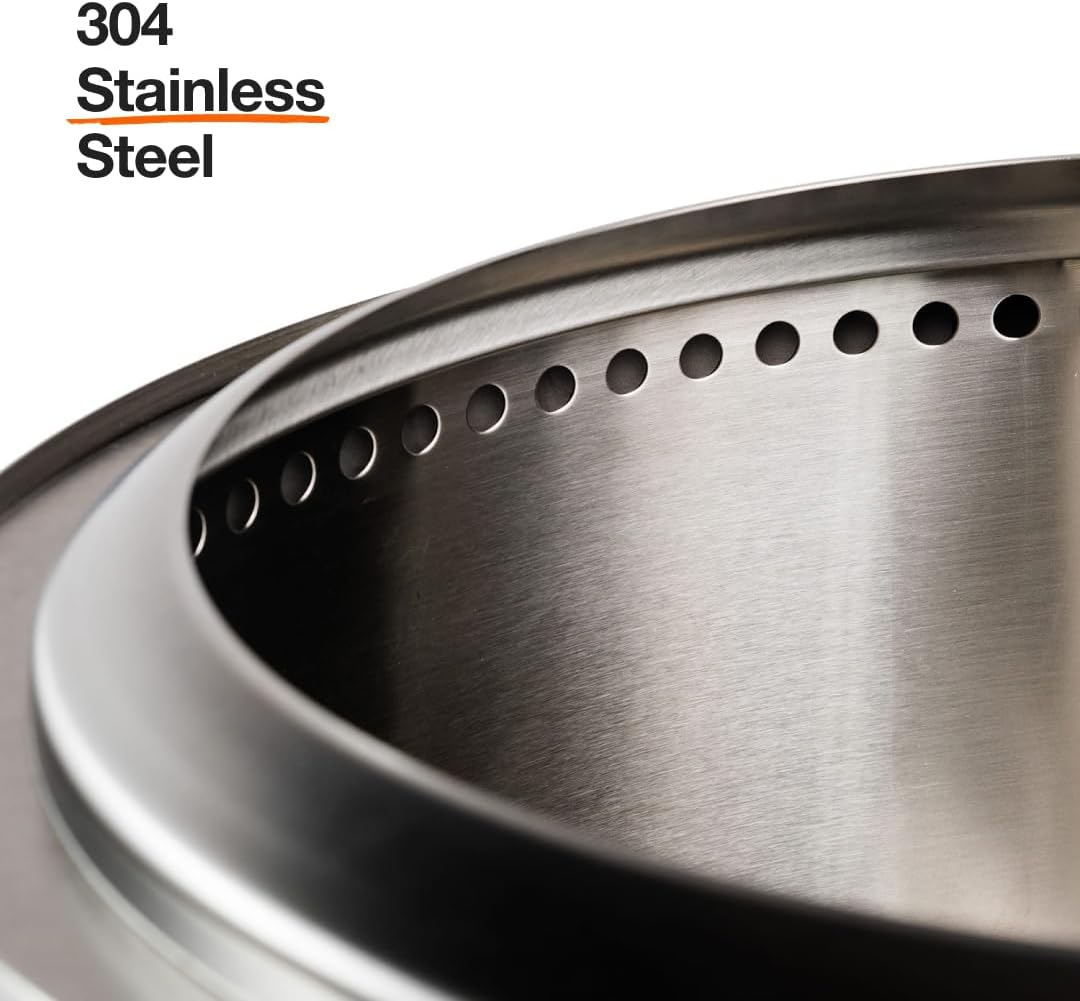 Solo Stove Ranger 2.0 with Stand, Smokeless Fire Pit | Wood Burning Fireplaces with Removable Ash Pan, Portable Outdoor Firepit - Ideal for Camping, Stainless Steel, H: 38.7 Cm X Dia: 38 Cm, 7.5 Kg image number 1