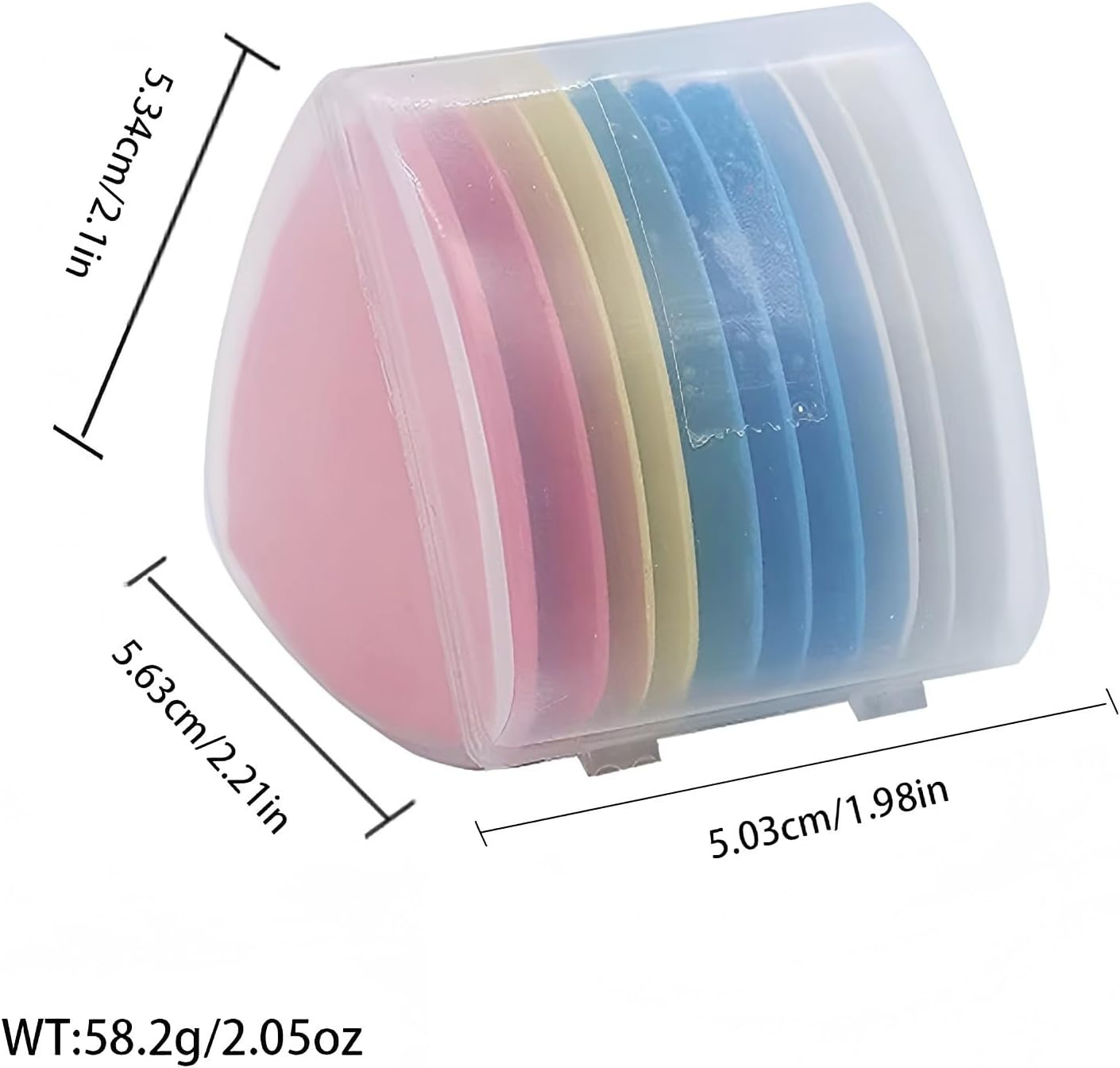 HIGHROCK Tailor'S Chalk Triangle Chalk, 4 Colours Sewing Chalk Fabric Marker Chalks with Plastic Storage Box for Crafting, Sewing, Fabric Marking (10)