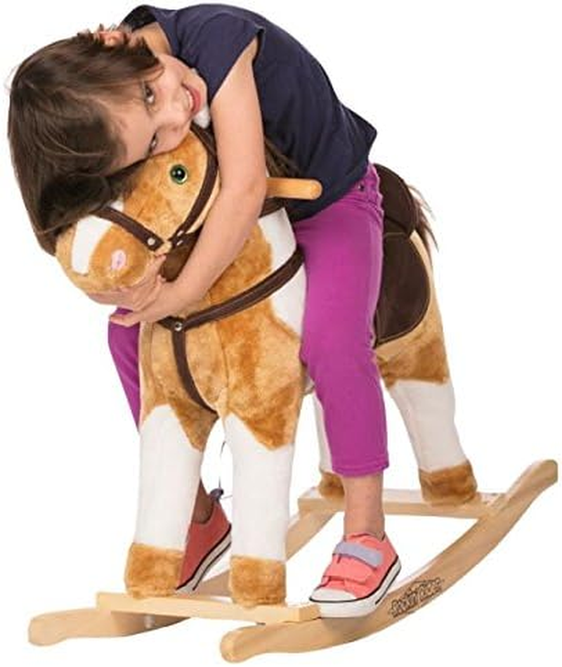 Rockin' Rider Turbo Rocking Horse Ride On, White image number 4