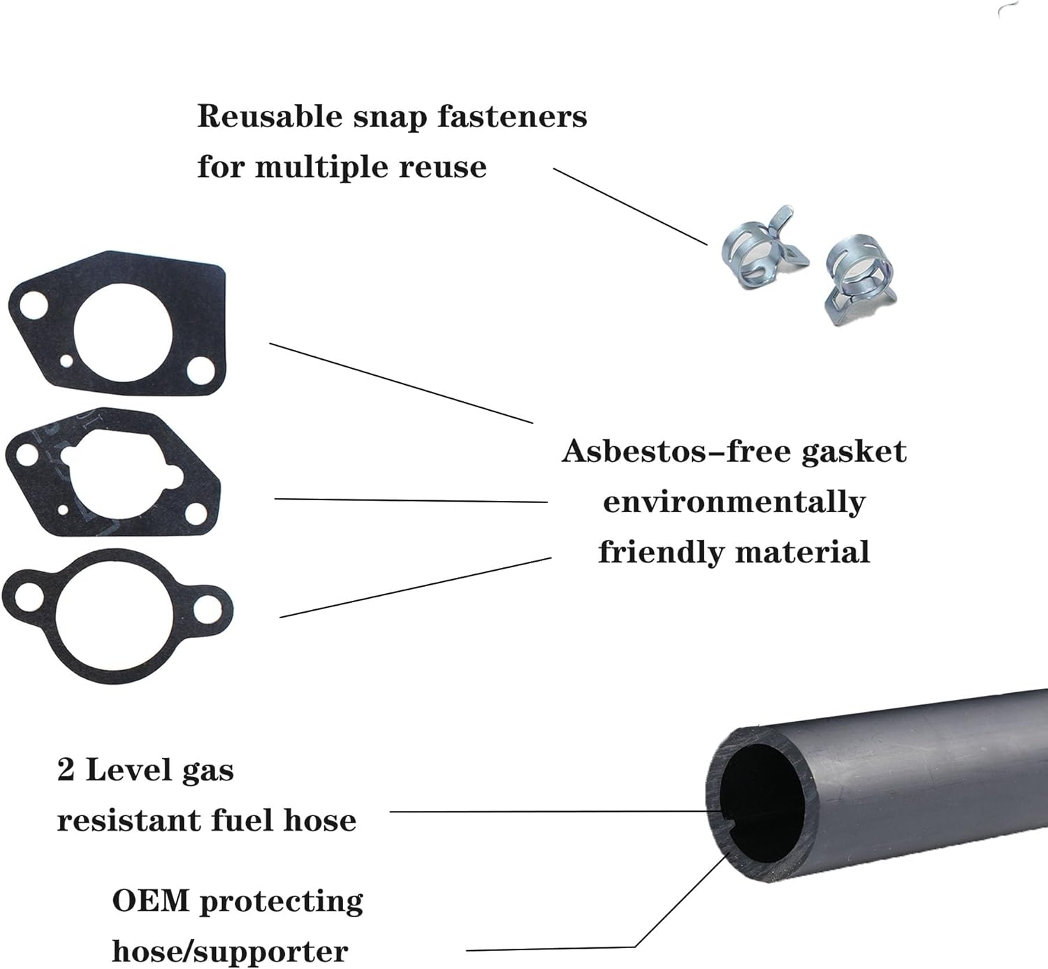 Fullas Huayi Carburetor P27A GX420 Carb with Gaskets Compatible with Honda GX420, Generac, Predatpr, Westing House, Pulsar, Champion 420CC 440CC 460CC 16HP 17HP 18HP Gas Motor Engine
