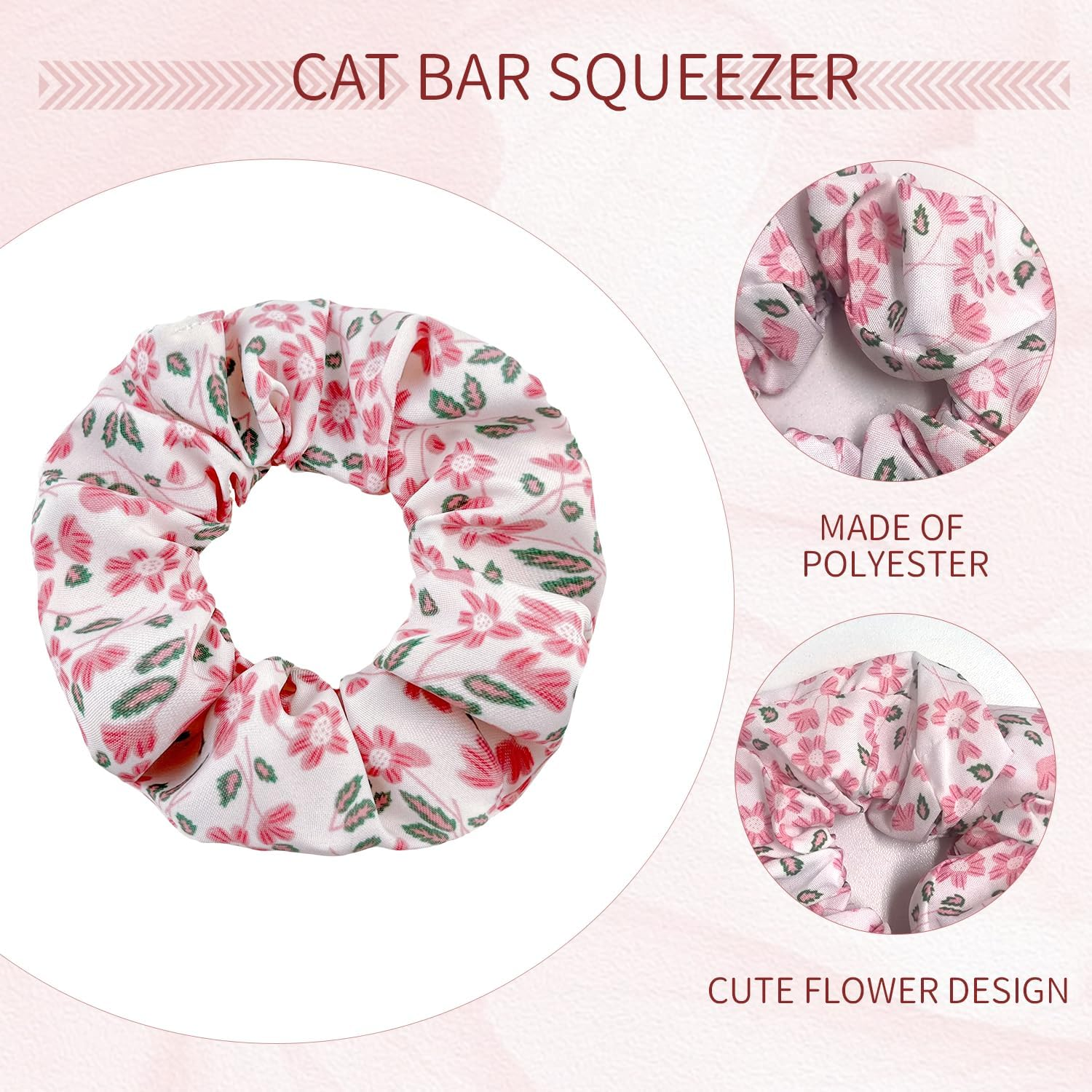 Pack of 12 Flower Hair Loops, Simple Elastic Hair Loops, Coloured Ponytail Head Ropes, Cute Hair Accessories and Matching Garments. image number 1