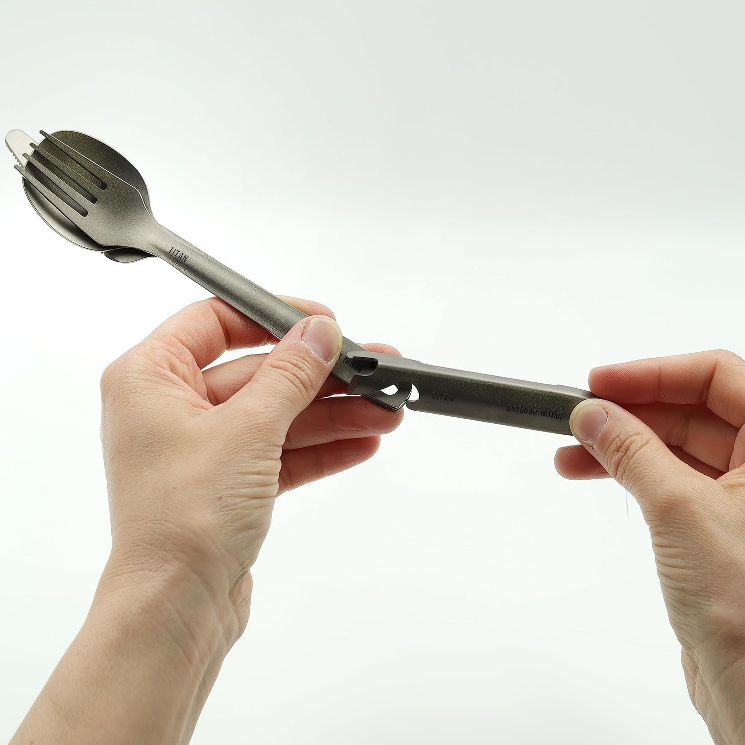 Outdoor Ninja Titanium Cutlery Set image number 3
