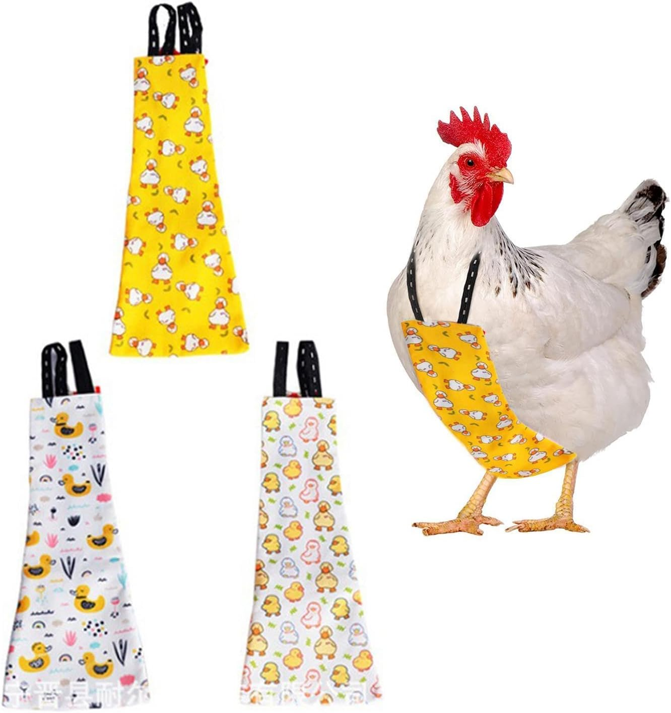 Duck Diapers for Pet Ducks - Reusable Farm Pet Diapers for Duckling - Duckling Diapers Chicken Clothes Poultry Diapers | Washable Leak Proof Duck Diapers for Hens Poultry Duck