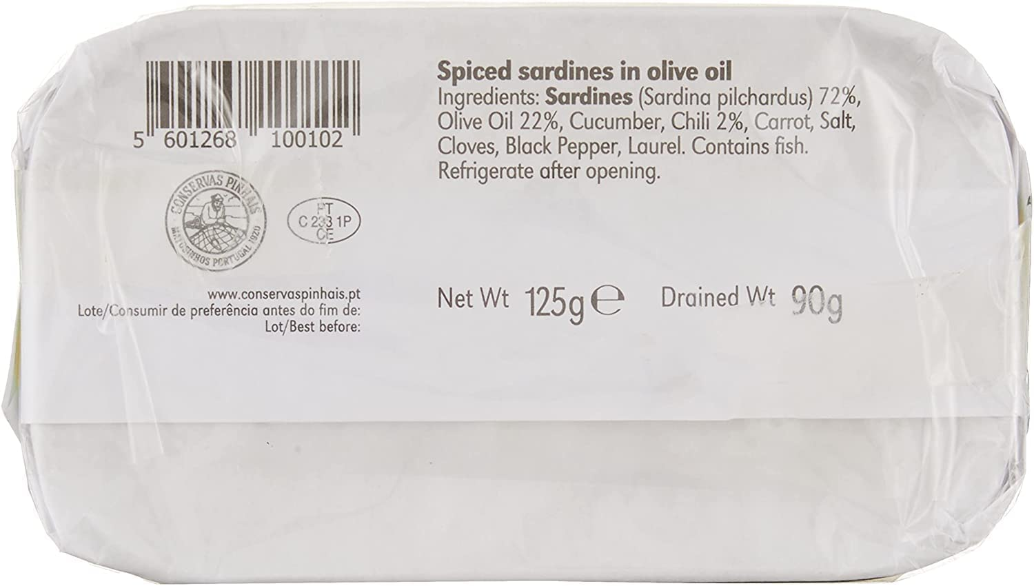 Nuri Brand Spiced Sardines in Olive Oil, 4 Pack, 125G Ea. Delicious Portuguese Sardines for Salads, Toast and More. image number 5