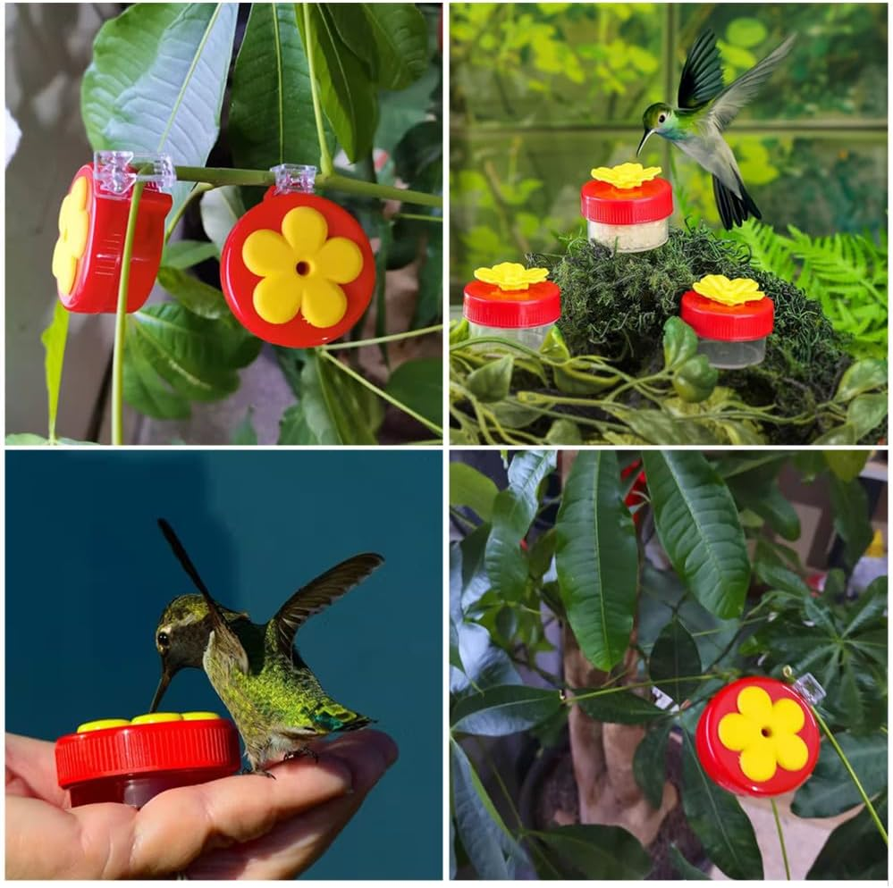 Handheld Hummingbird Feeders with Clips,Granmagazz 2Pcs Mini Handheld Window Feeder, Hand Hummingbird Feeders, Hummingbird Feeder Handheld with Cleaning Brush for Outdoor Supplies image number 3