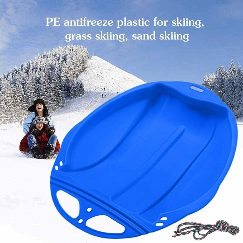 Aternee Snow Sled Sledge Skiing Toboggan Board Outdoor Luge Sports Game Kids - Red image number 7