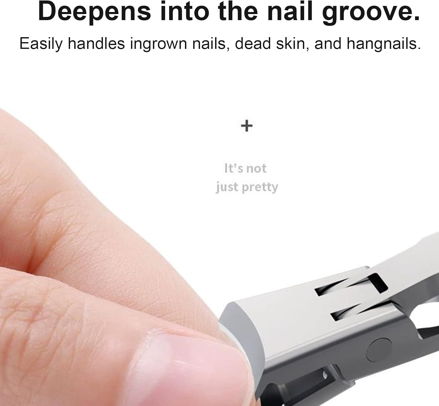 Nail Clippers for Men | Stainless Steel Nail Cutters - Stainless Steel Portable Toenail Cutter for Daily Personal Care Routine Travel Office Home Travelers Seniors image number 2