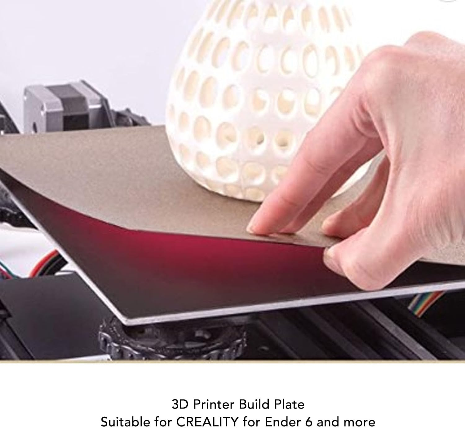 Spring Steel Build Plate, 290X290Mm Double Sided PEI Flexible Hot Bed Surface for Ender 6, Steel Heated Bed with Magnet Base, PEI Sheet Professional 3D Printer Accessories image number 2