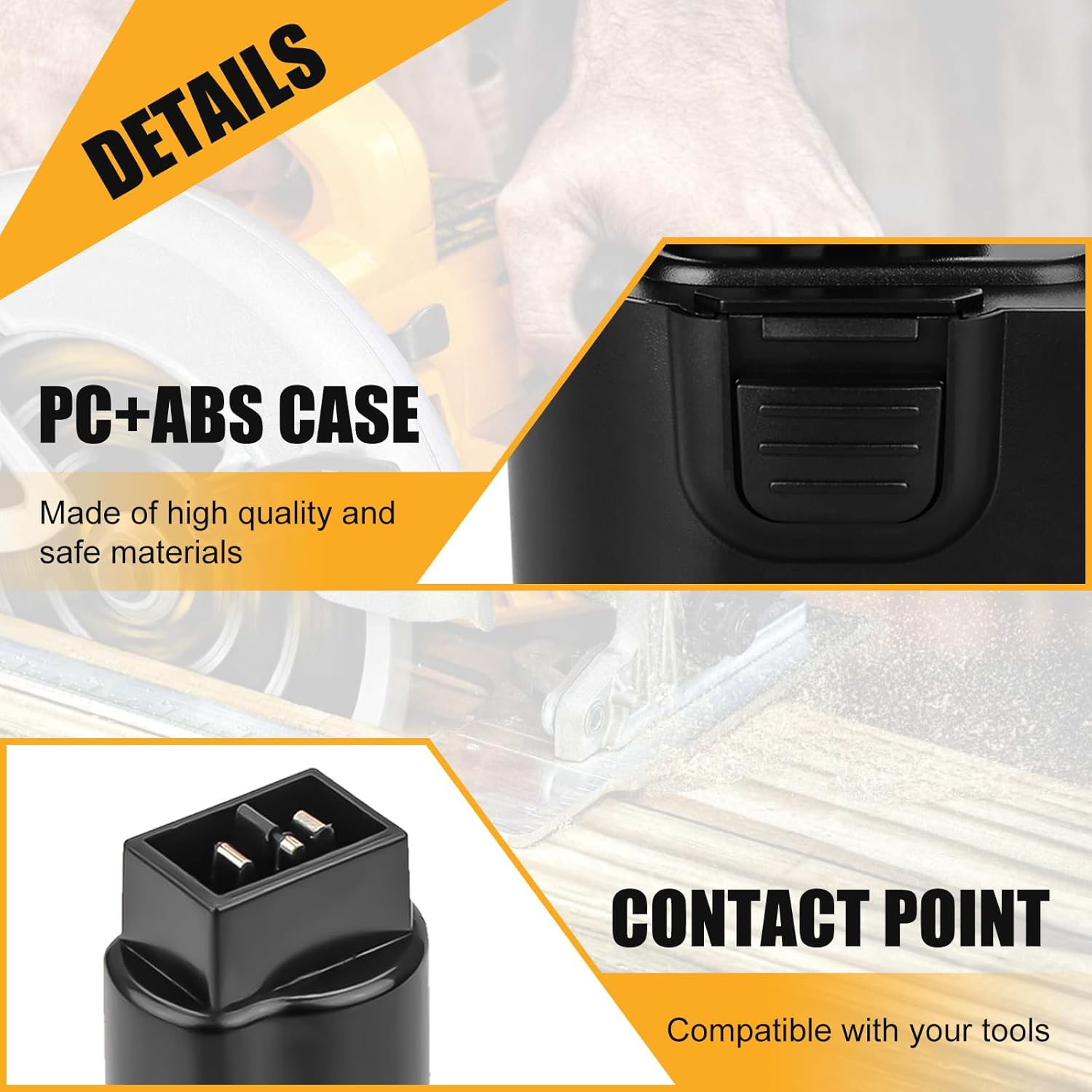 2 X Goodexo 12 V 3.6 Ah Ni-Mh Replacement Battery for Dewalt 12 V Battery DC9071 DE9071 DW9072 DE9074 DE9075 DE9501 DW9071 DE9037 DE9072 152250-27 397745 01 image number 5