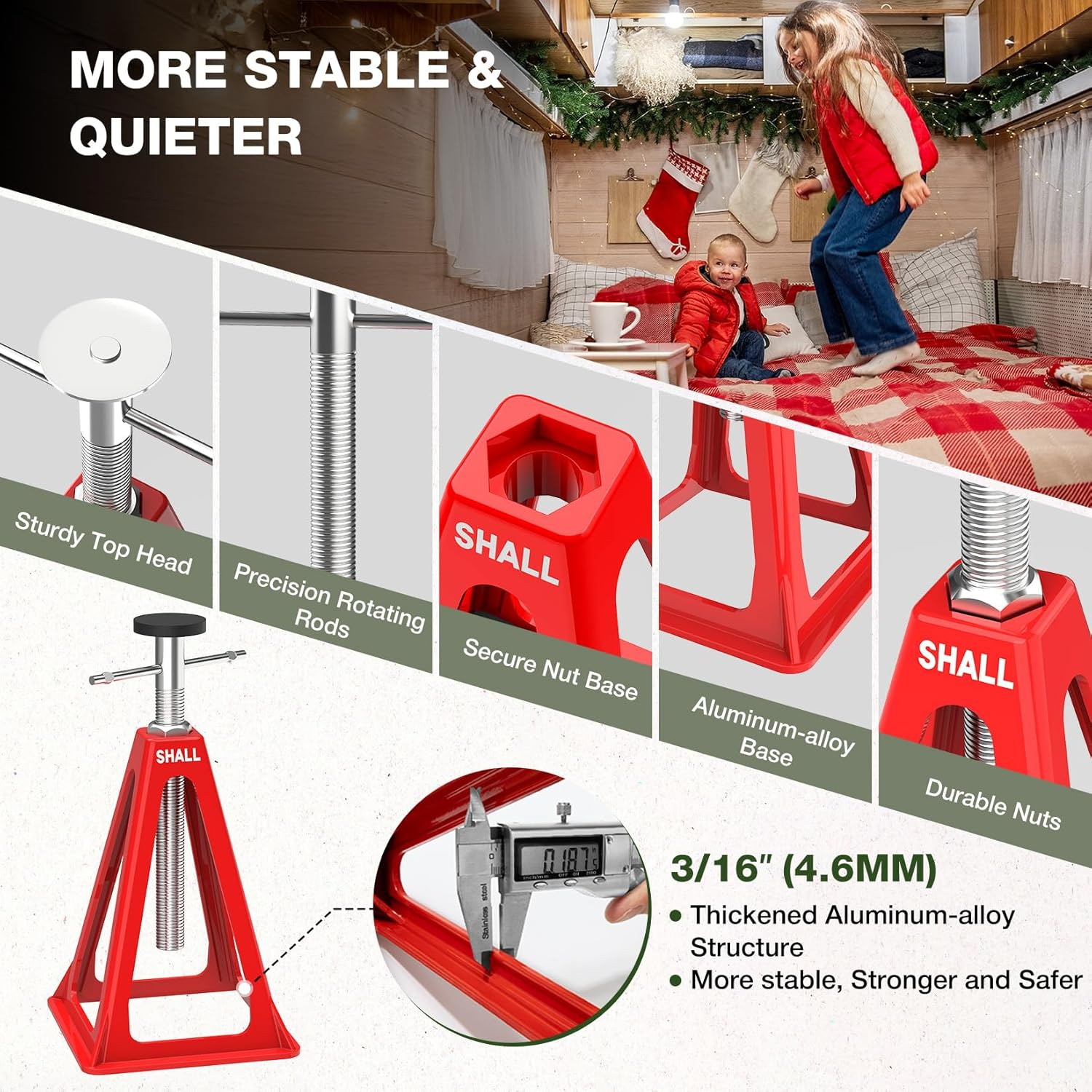 Shall 4-Pack RV Stabilizer Jack Set image number 5