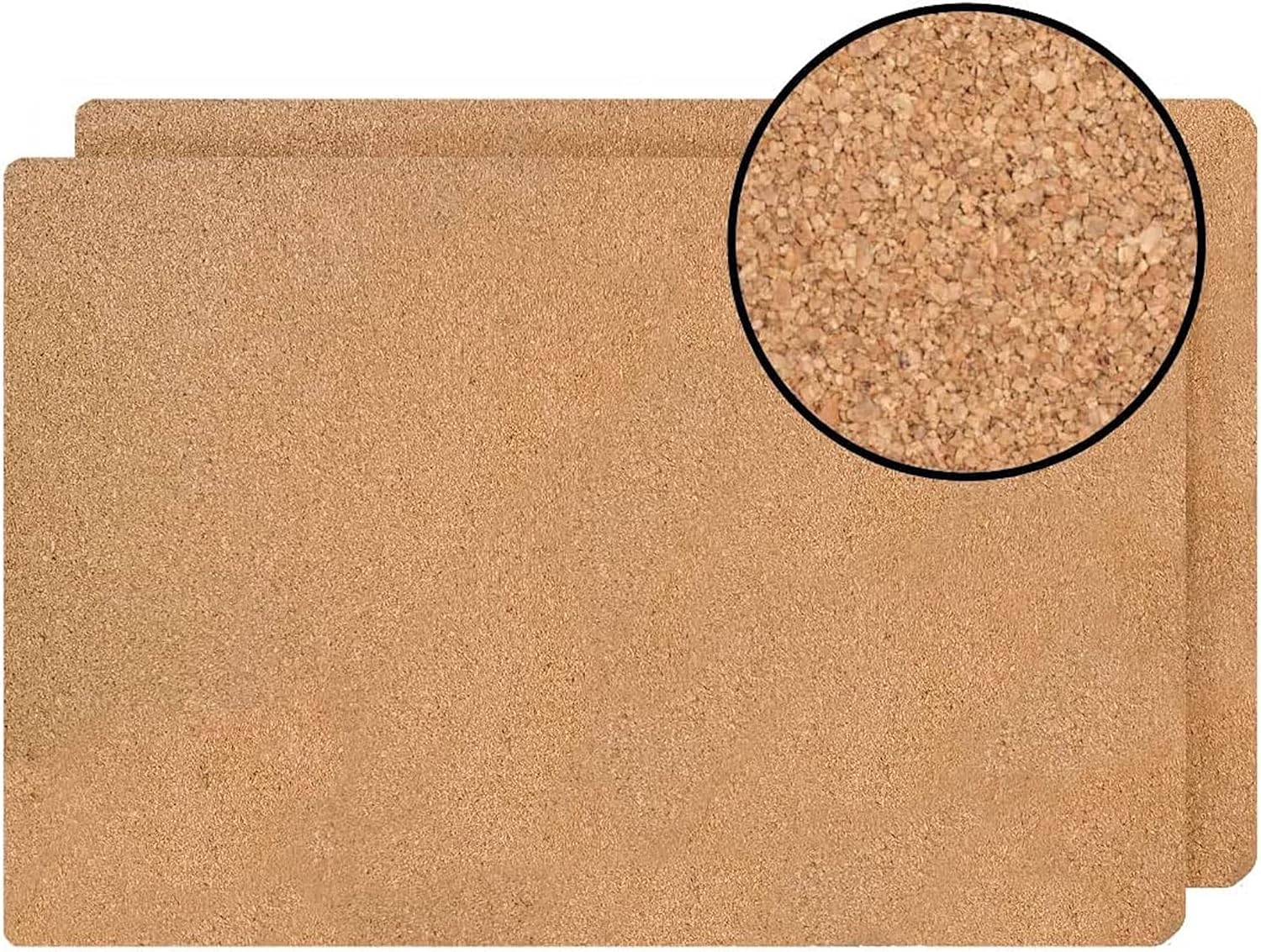 Dainty Home Marble Cork Place Mats Rectangle Navy 12"X18" Set of 2 Washable Placemats Heat Resistant Placemats Non Slip Table Placemats image number 4