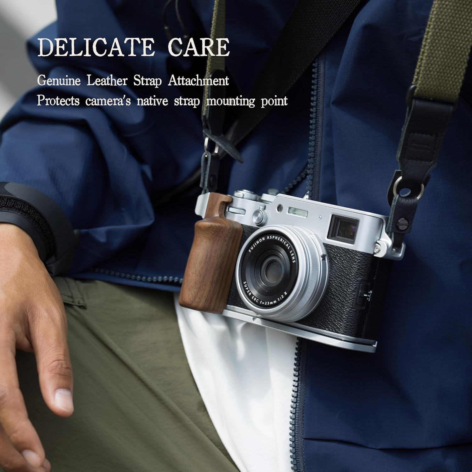 Tilta Vintage Camera Cage Compatible with Fujifilm X100VI &ndash; Black | Travel Kit | Thumb Grip | Strap Attachments | ARCA Ready | Lightweight & Durable TA-T70-B-B