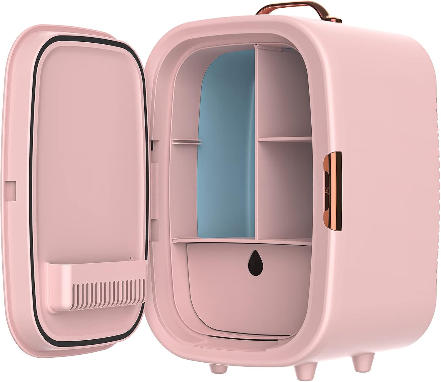 Skincare Fridge 15 Liter, Mini Fridge for Comestic Storage, Professional Beauty Fridge for Skin Care, Pink