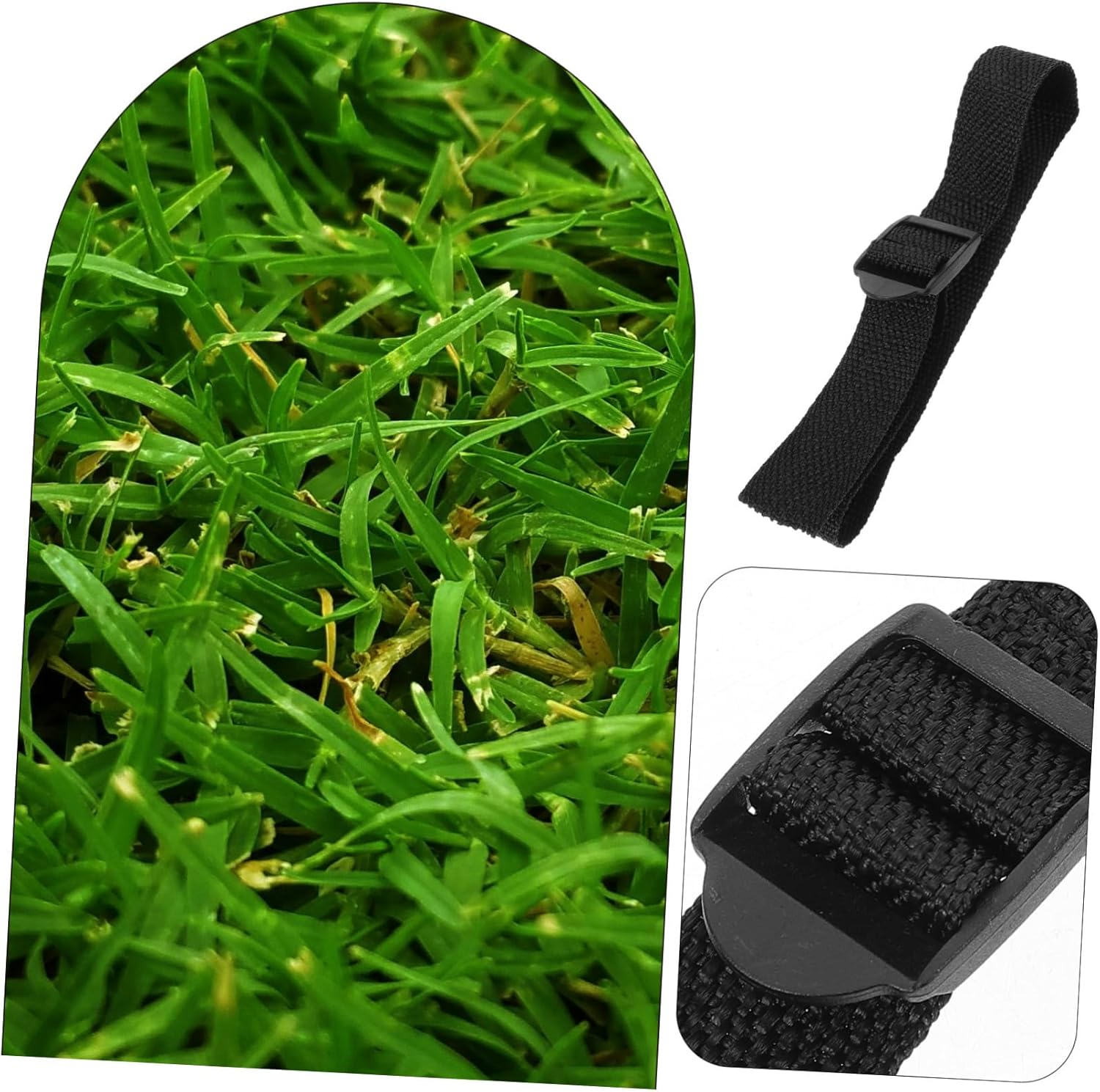 ORFOFE Lawn Aerator Shoes Band of Garden Aerator Shoes Spikes for Gardening High Strength Straps image number 1