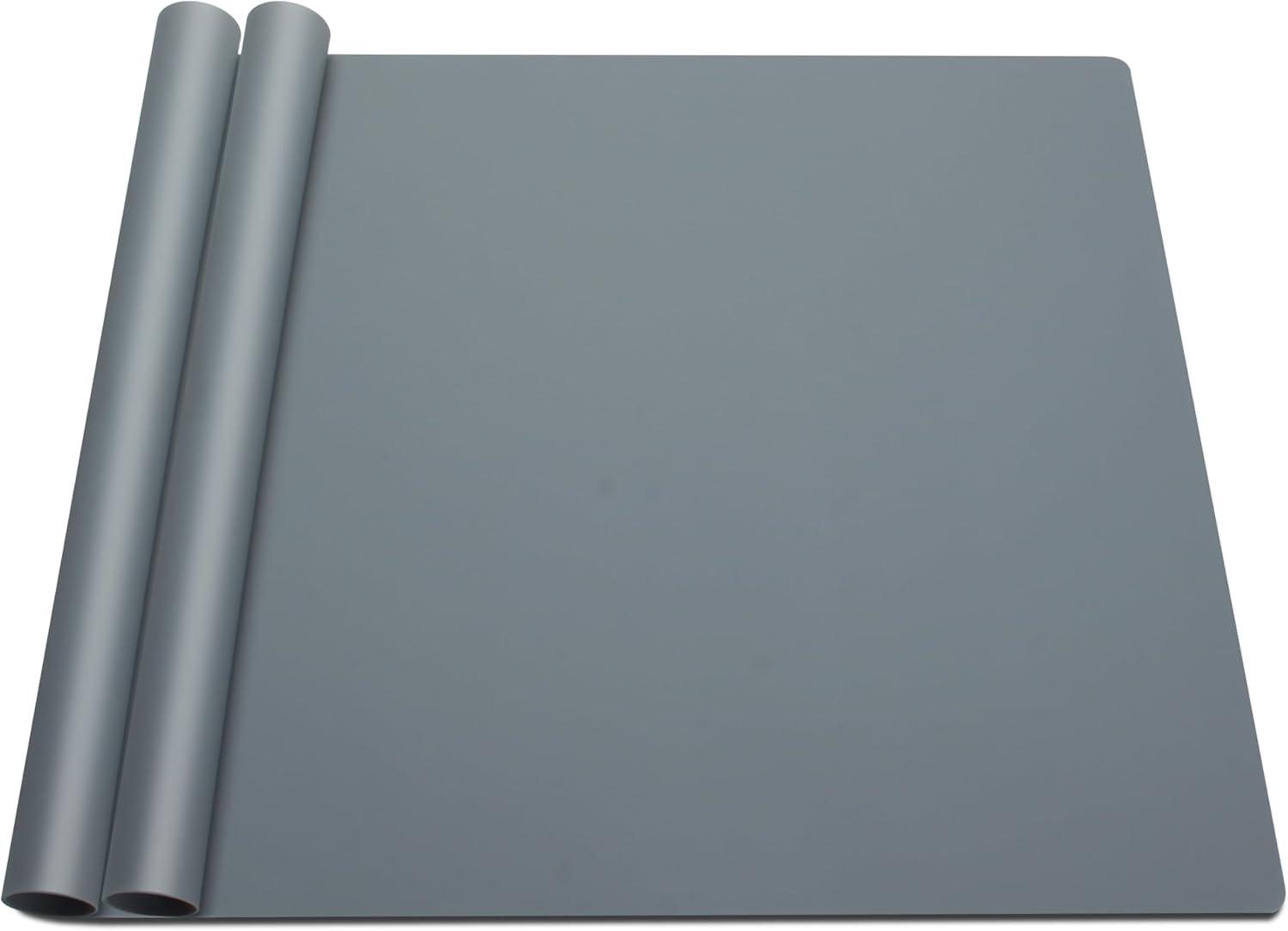 Large Silicone Mats, 2Pcs 65 X 45Cm Black Silicone Craft Mat, Silicone Mats for Kitchen Counter, Paiting, Jewelry,Heat Resistant