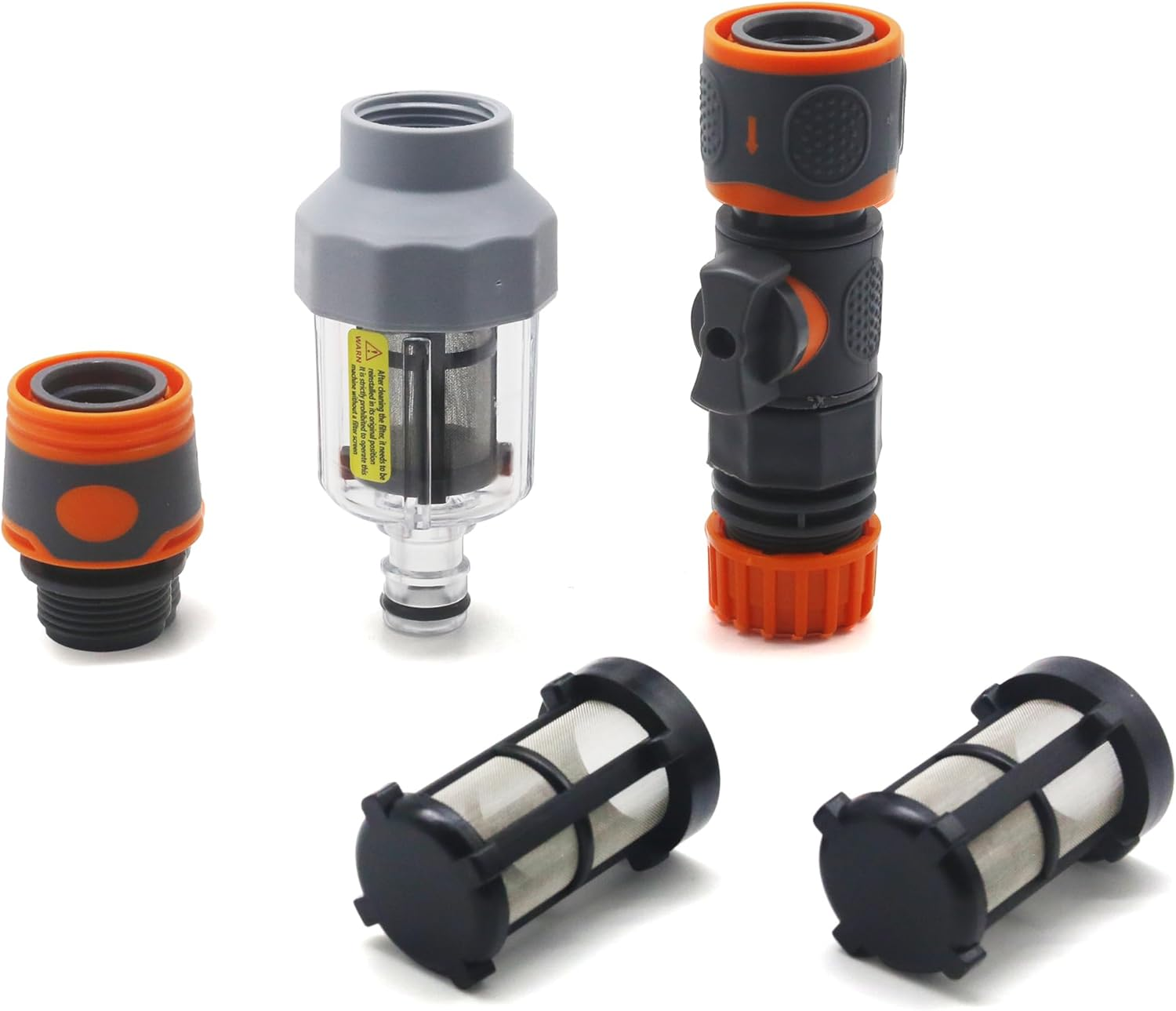 GIEX Garden Hose Filter 3/4" Inline with Quick Connect Adapter & Hose End Connector, Protects Irrigation Systems, RV, Pool & Pressure Washer image number 1