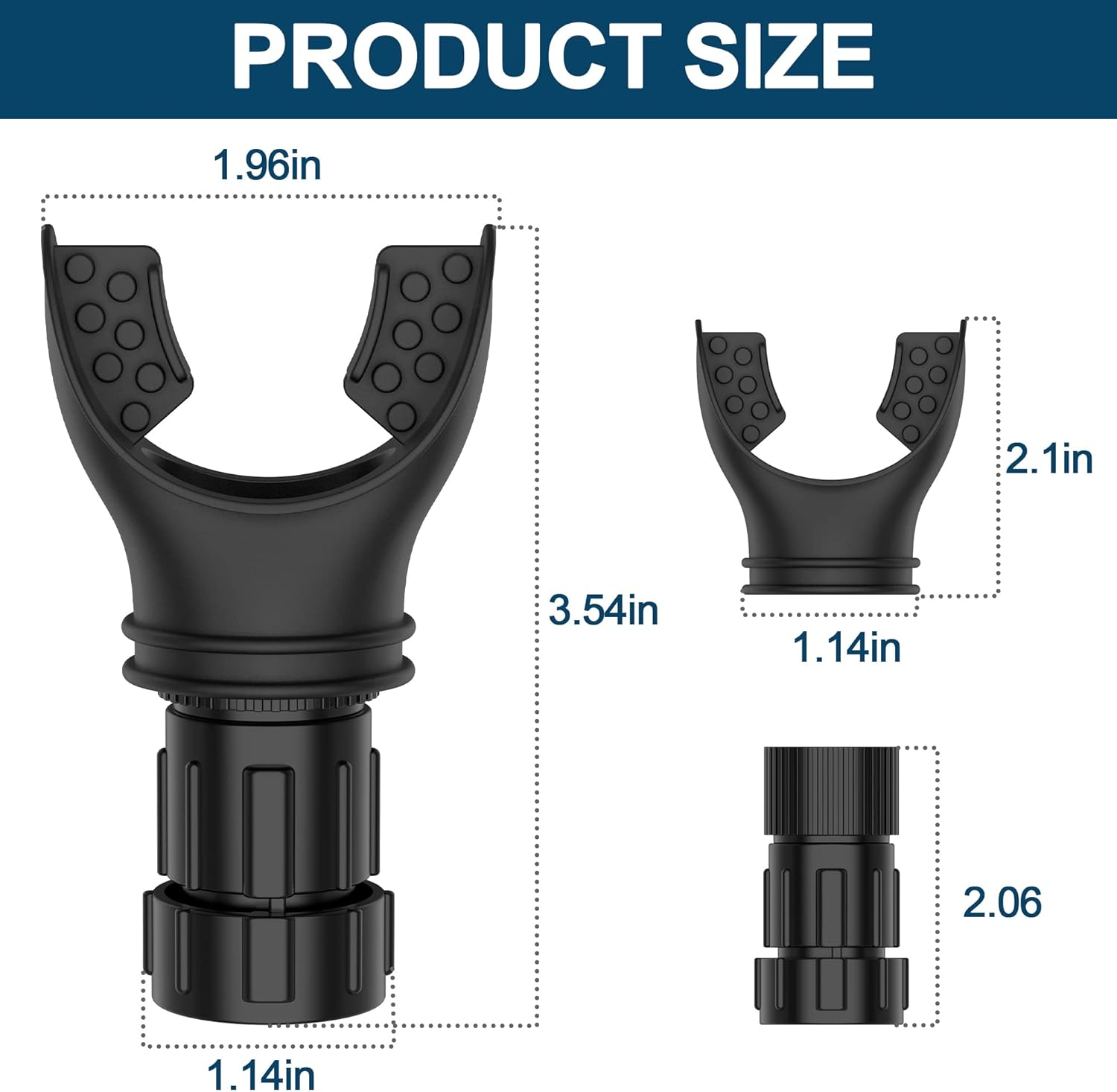 Versatile Resistance- Adjustable Breathing Trainer for Lungs, Breathing Exercise Device Is Easy to Adjust the Level to Improve Fitness & Strength (Black) image number 3