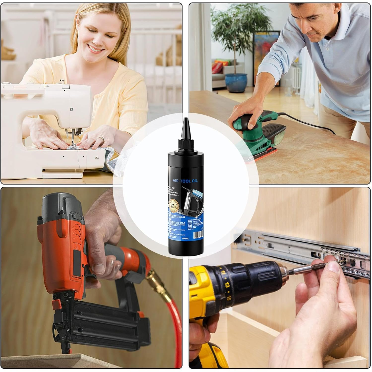 Air Compressor Oil - Industrial Machine Oil,500Ml Rust-Prevention Grease for Electric Garage Door Reel Fishing Automotive image number 4