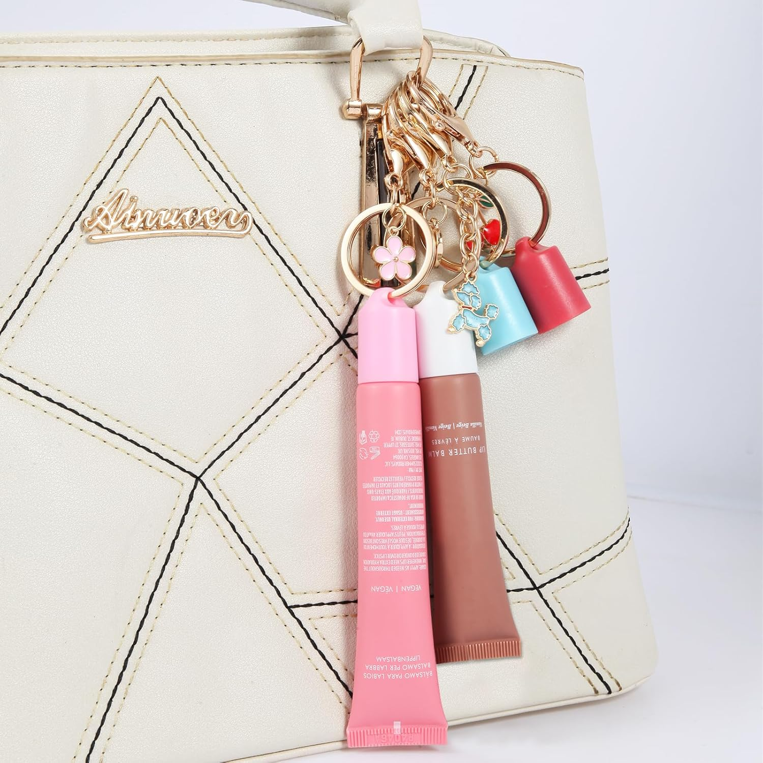 Keychain Cap for Summer Fridays 0.5 Oz Lip Balm Keychain,Keychain Cap Compatible with LANGIGE 0.35 Oz Lip Balm（No Lip Balm） image number 5