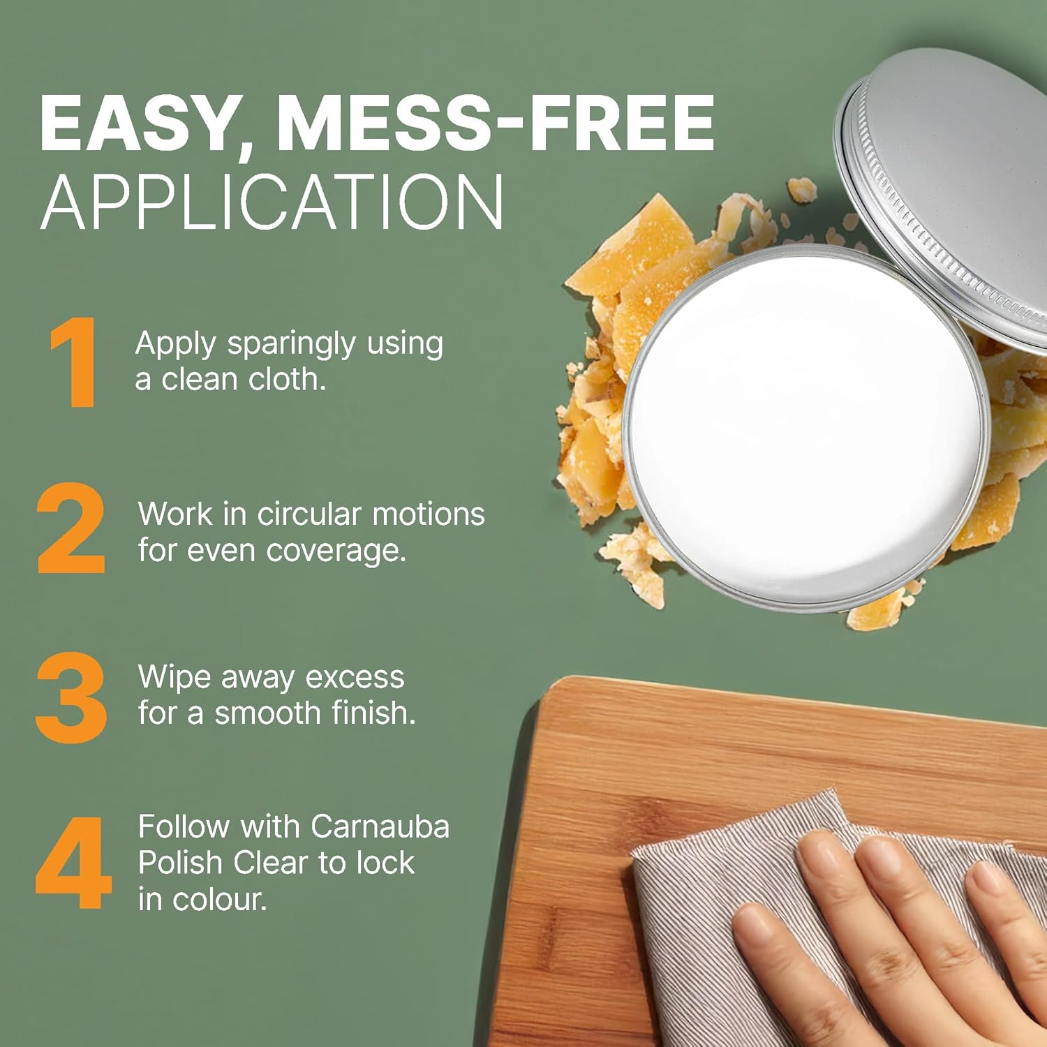 Gilly'S Lime Wax 200Ml &ndash; White Effects Wax for Timber & Chalk Paint Finishes | Create a Whitewashed or Liming Effect | Natural Blend of Waxes, Oils & Titanium Dioxide image number 1