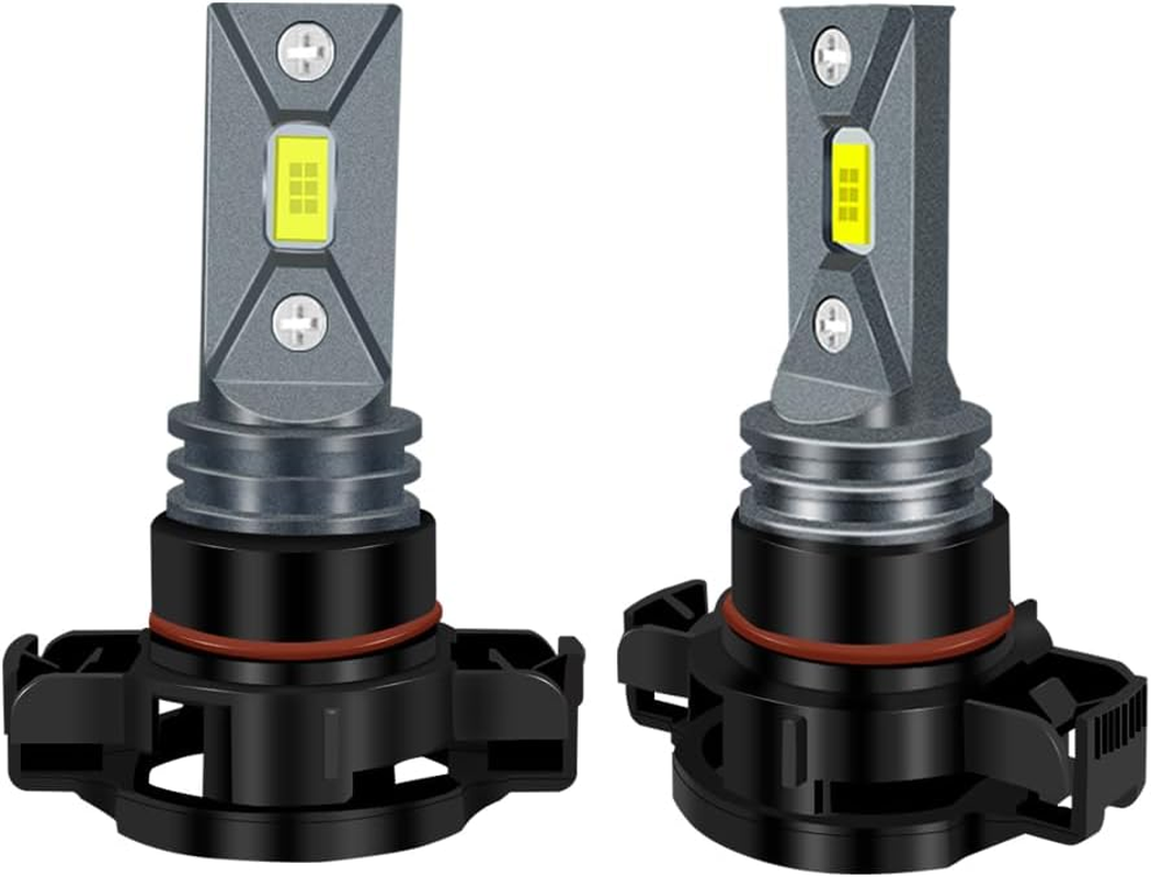 HOCOLO 2X F2 5202 H16 PS24W 8000K Car LED Fog Lights Replace Halogen Bulbs,3570 Csp-Chips 80W 8000Lm,Bright IP68 Waterproof Vehicle Lamp Accessories Exterior Automotive (Ice Blue, 5202/H16/PS24W) image number 6