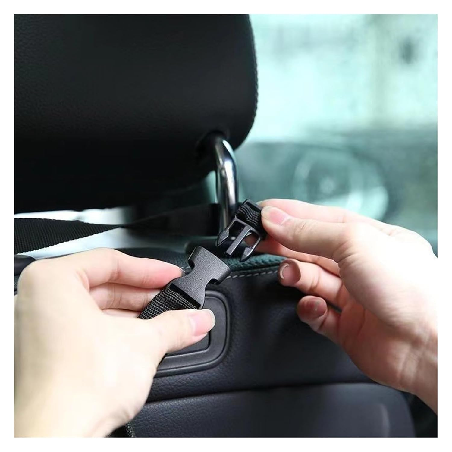 2 Pack Washable Eco-Friendly Seat Back Hanging Car Trash Can &ndash; Compact Trash Bag for Car, Vehicle Garbage Bin, Mini Auto Waste Basket &ndash; Perfect for Back Seat, Travel, SUV, and Daily Use image number 2